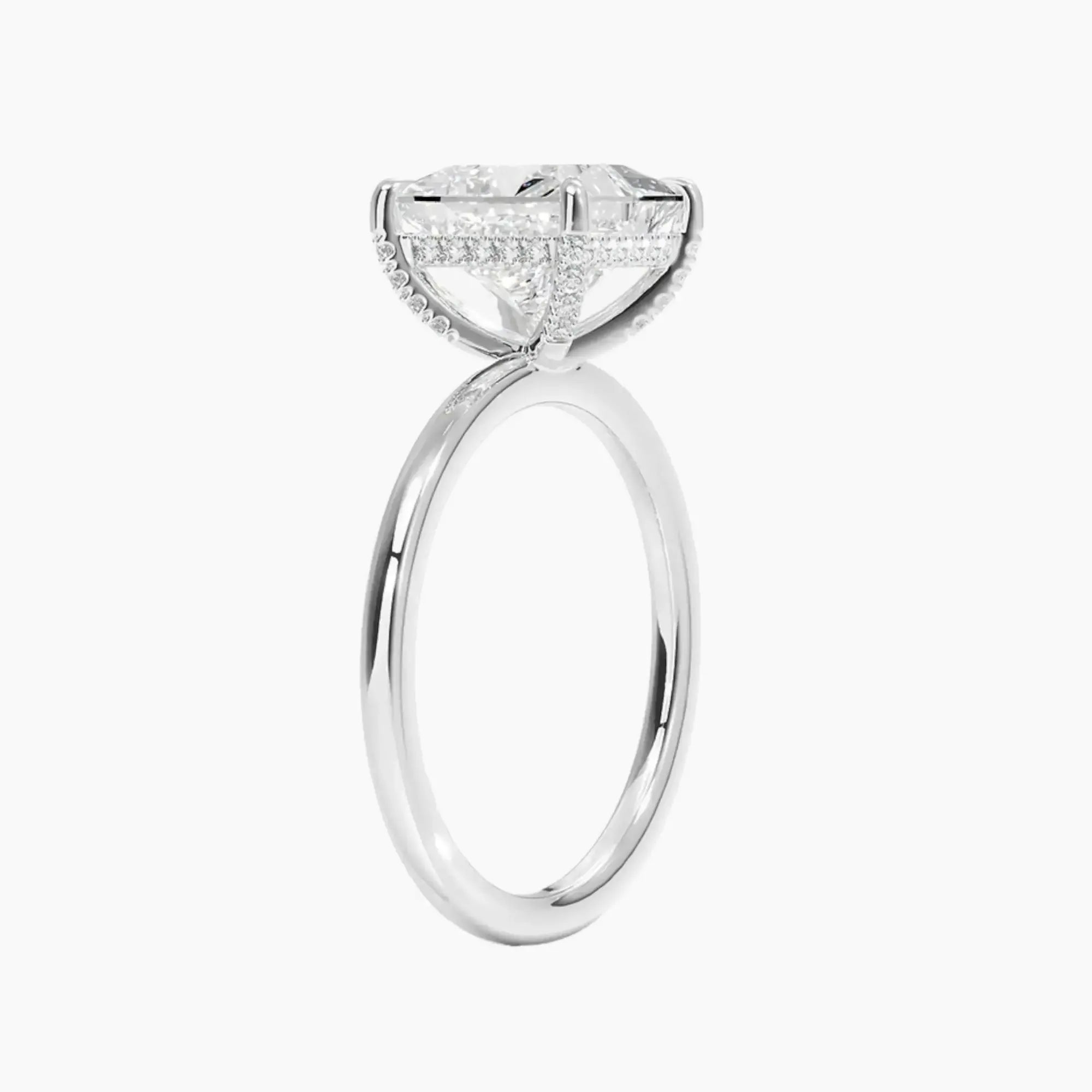 OBSER381 - Dahlia Solitaire Princess engagement ring setting view 2