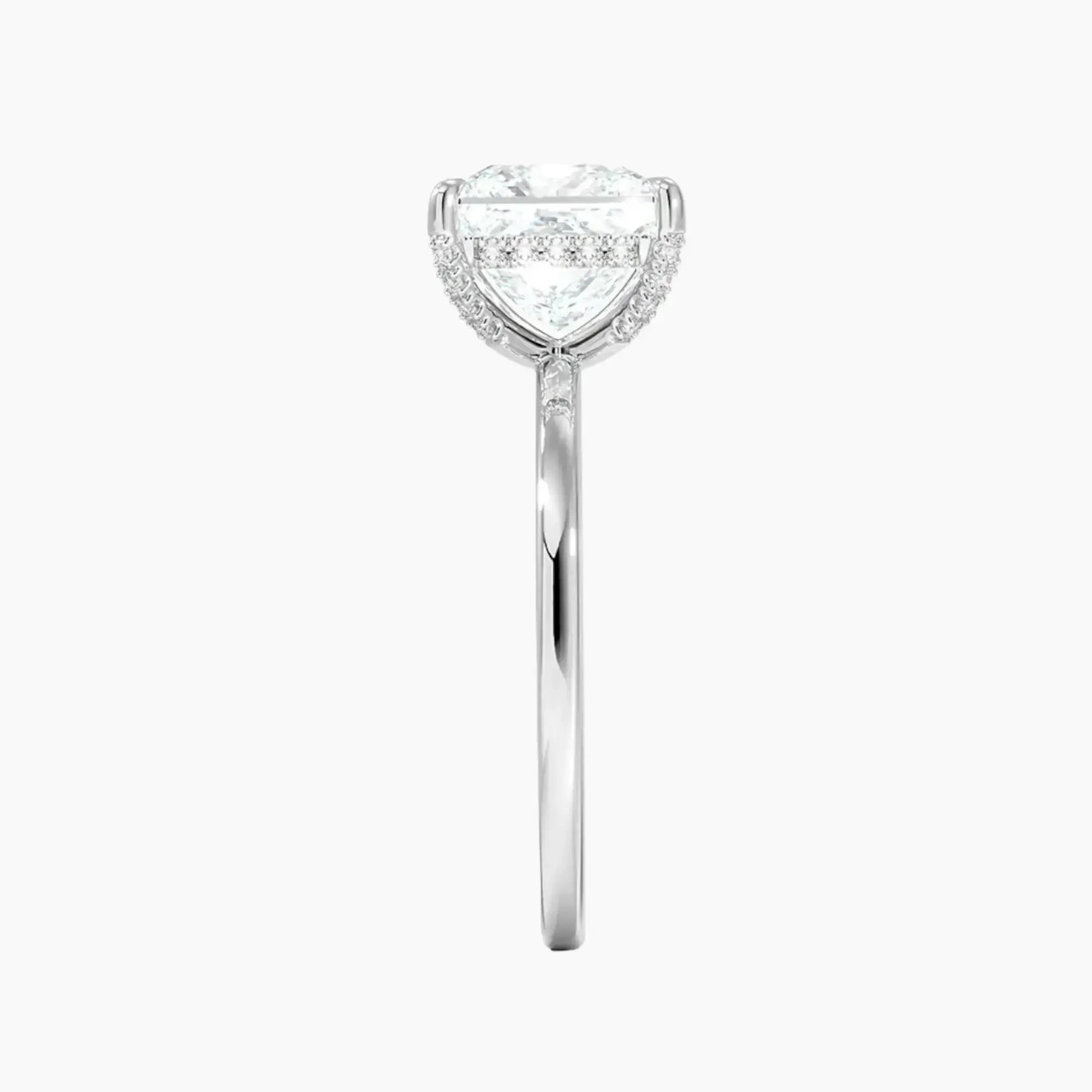 OBSER381 - Dahlia Solitaire Princess engagement ring setting view 3