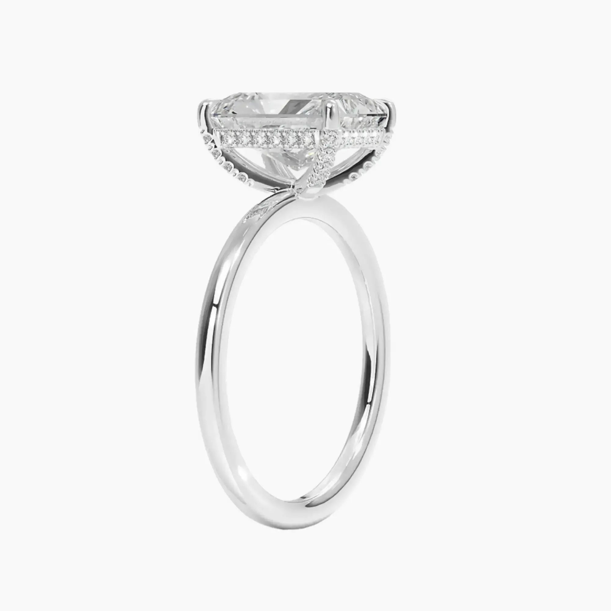 OBSER378 - Dahlia Solitaire Radiant engagement ring setting view 2