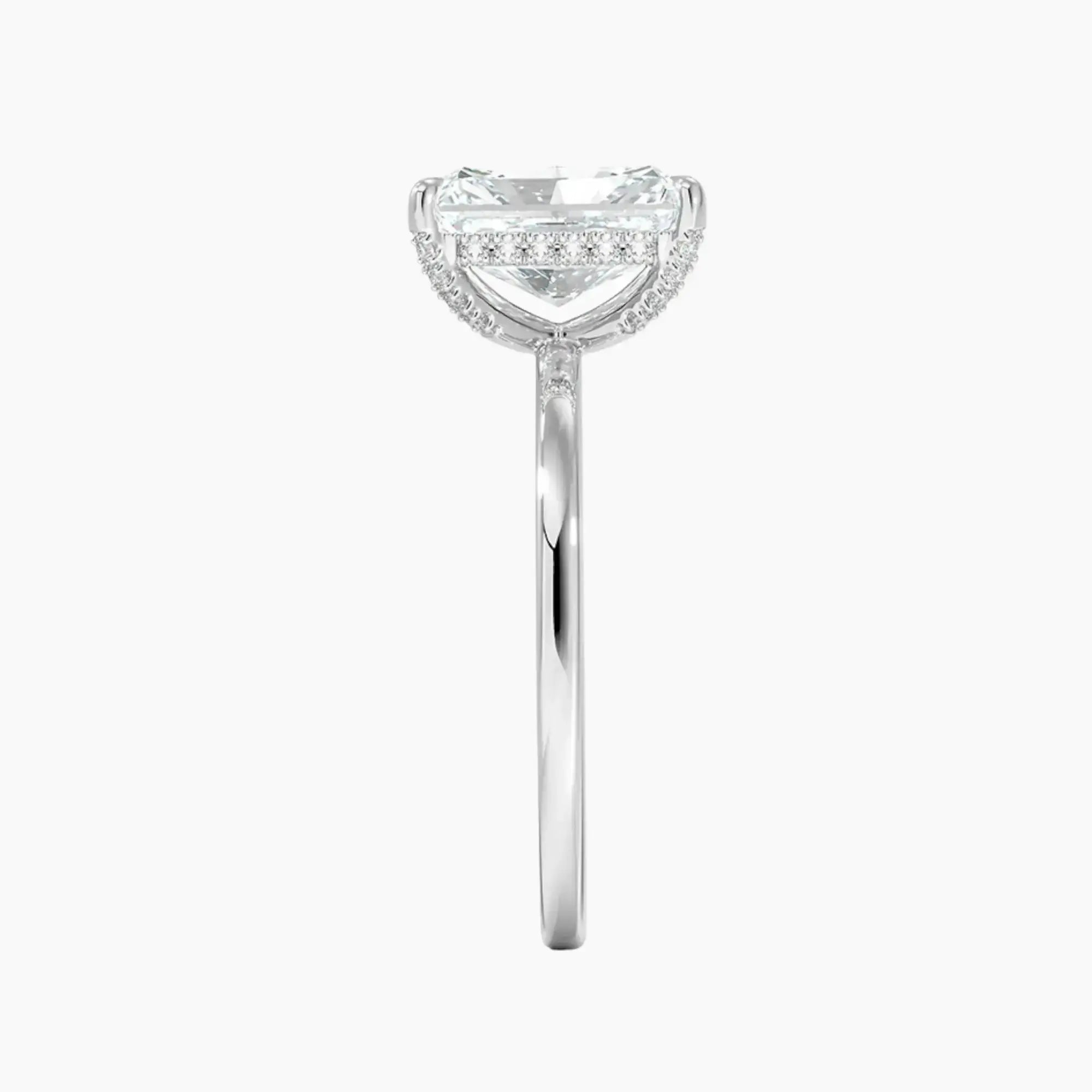 OBSER378 - Dahlia Solitaire Radiant engagement ring setting view 3