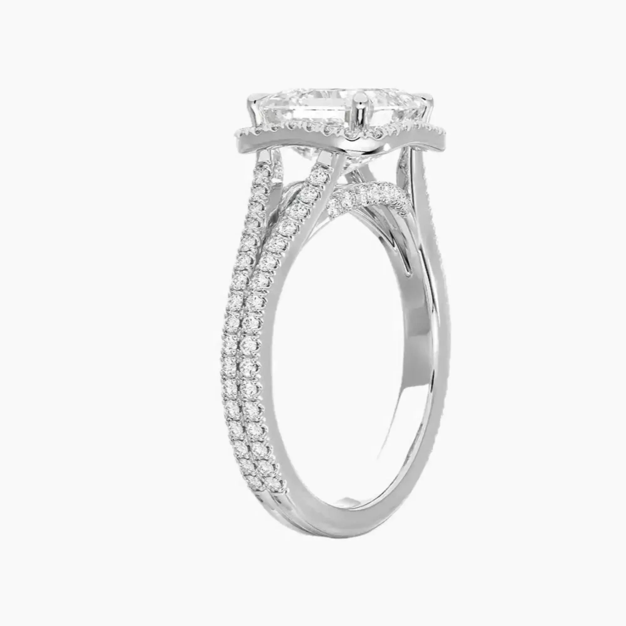 OBSER467 - Zephyrine Halo Asscher engagement ring setting view 2