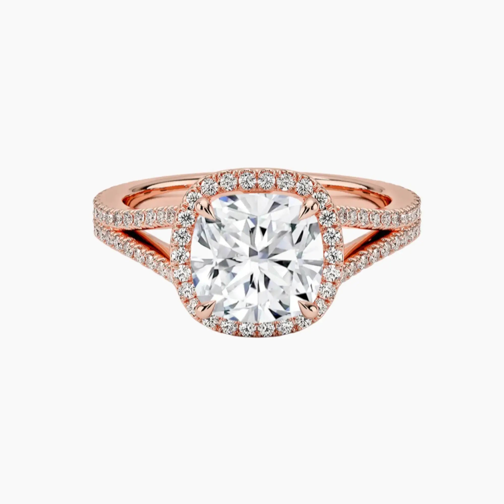 OBSER225 - Zephyrine Halo Cushion engagement ring setting view 4