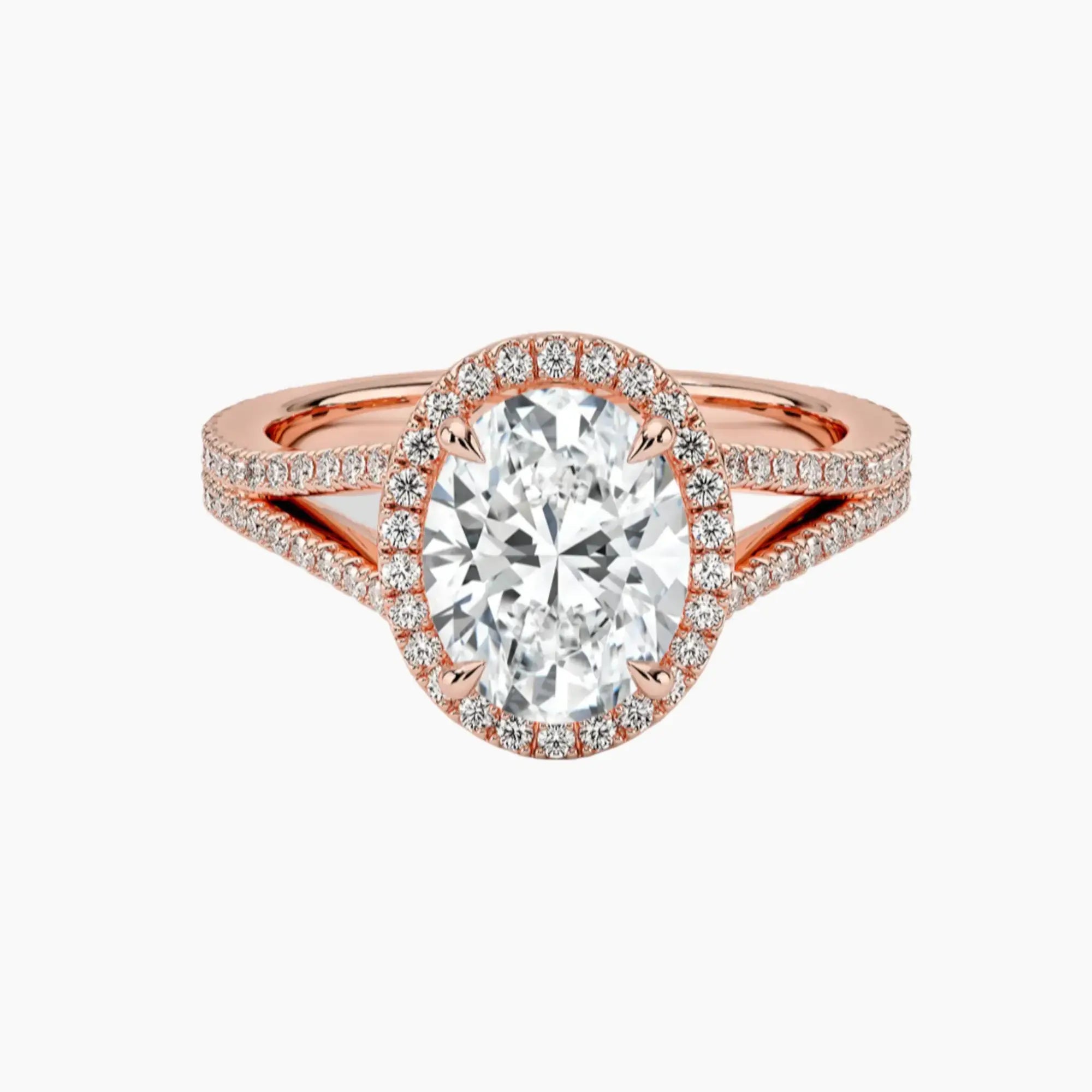 OBSER472 - Zephyrine Halo Oval engagement ring setting view 4