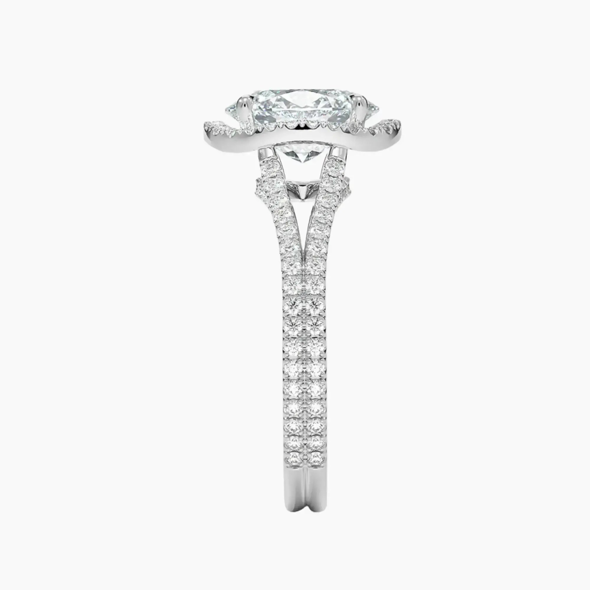 OBSER472 - Zephyrine Halo Oval engagement ring setting view 3