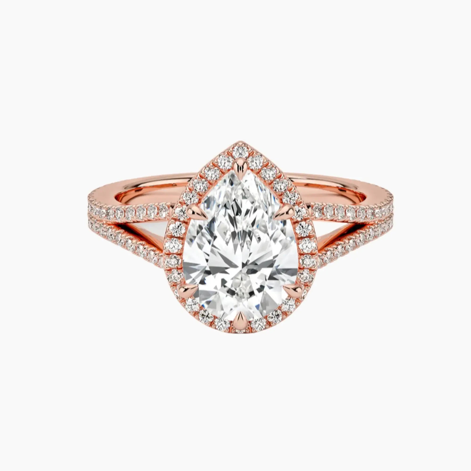 OBSER471 - Zephyrine Halo Pear engagement ring setting view 4