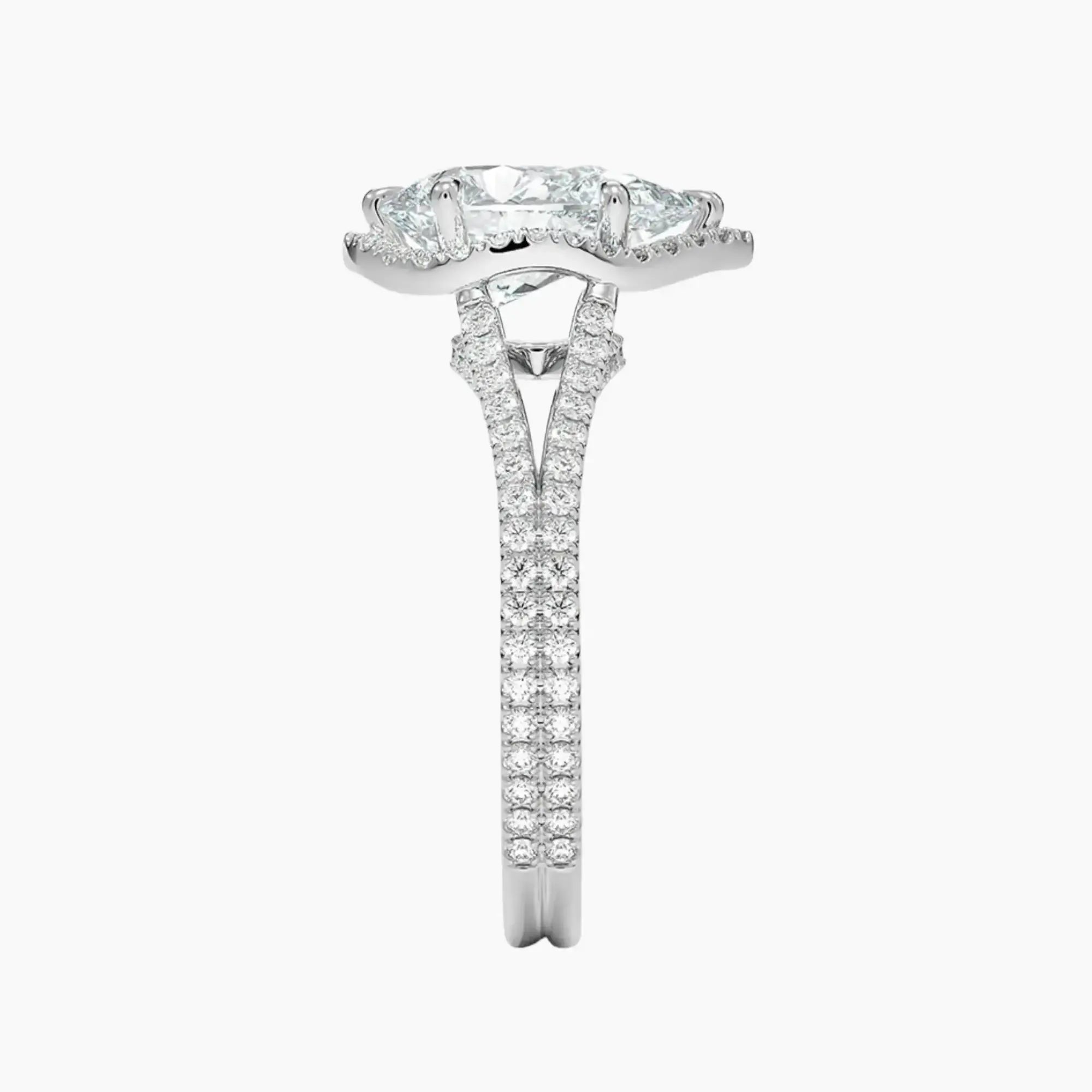 OBSER471 - Zephyrine Halo Pear engagement ring setting view 3