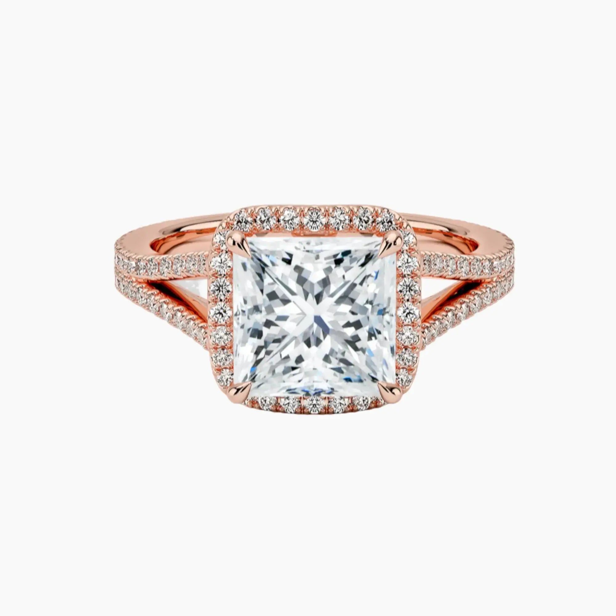 OBSER470 - Zephyrine Halo Princess engagement ring setting view 4