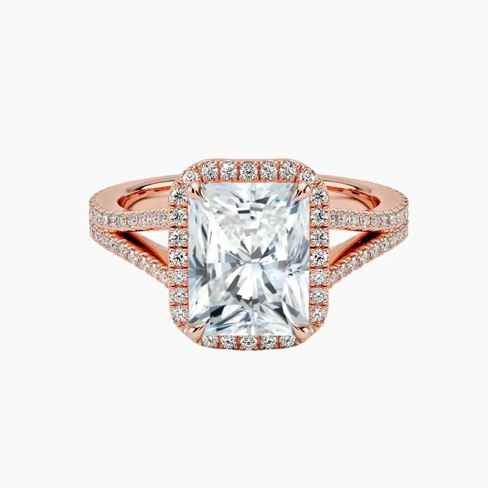 OBSER466 - Zephyrine Halo Radiant engagement ring setting view 4
