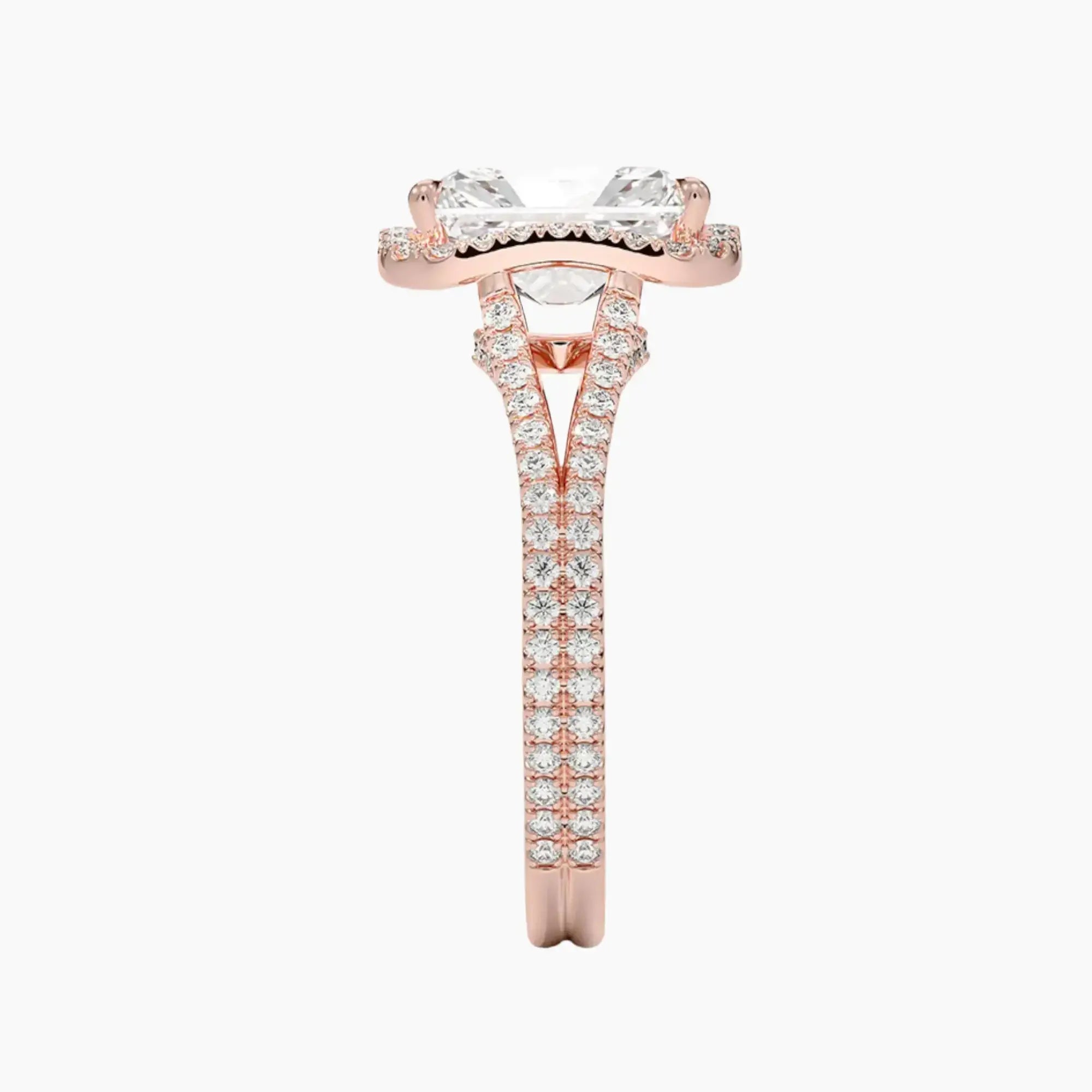 OBSER466 - Zephyrine Halo Radiant engagement ring setting view 6