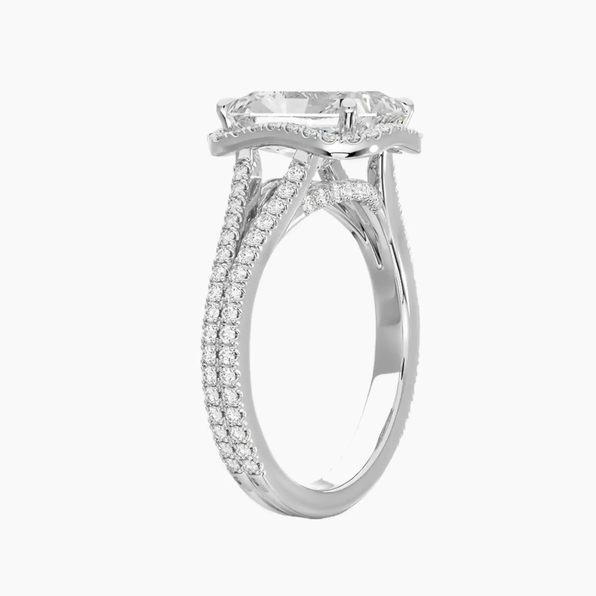 OBSER466 - Zephyrine Halo Radiant engagement ring setting view 2