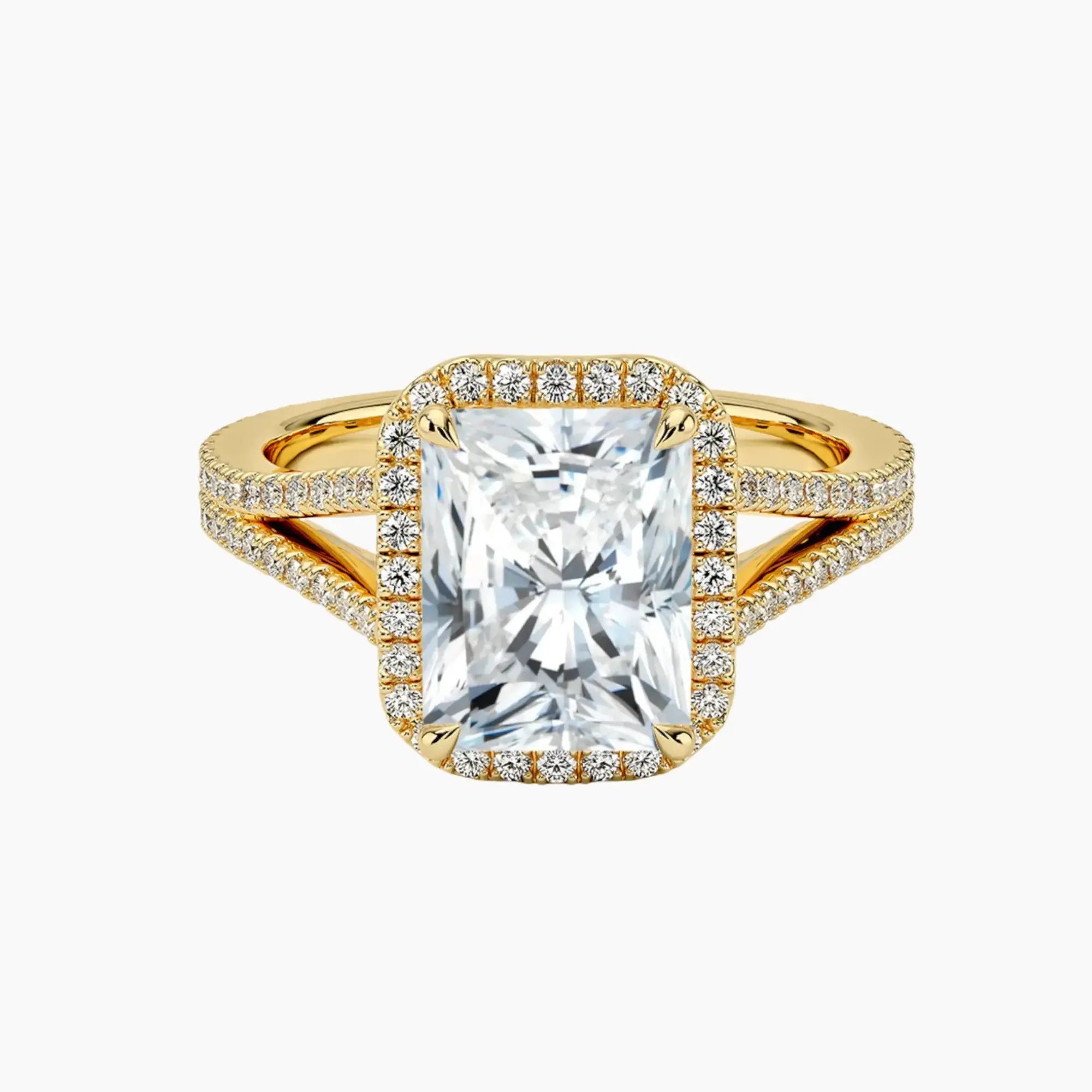 OBSER466 - Zephyrine Halo Radiant engagement ring setting view 7