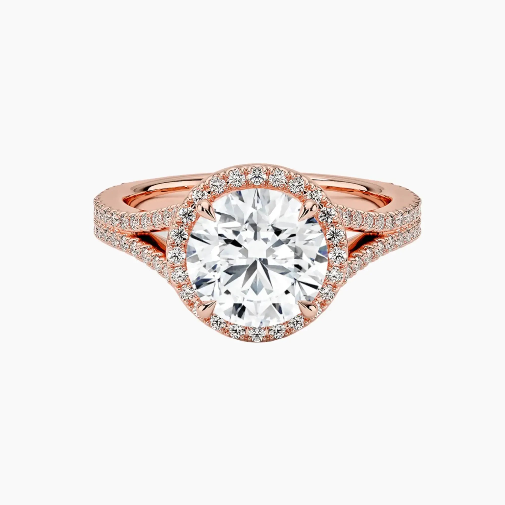 OBSER473 - Zephyrine Halo Round engagement ring setting view 4