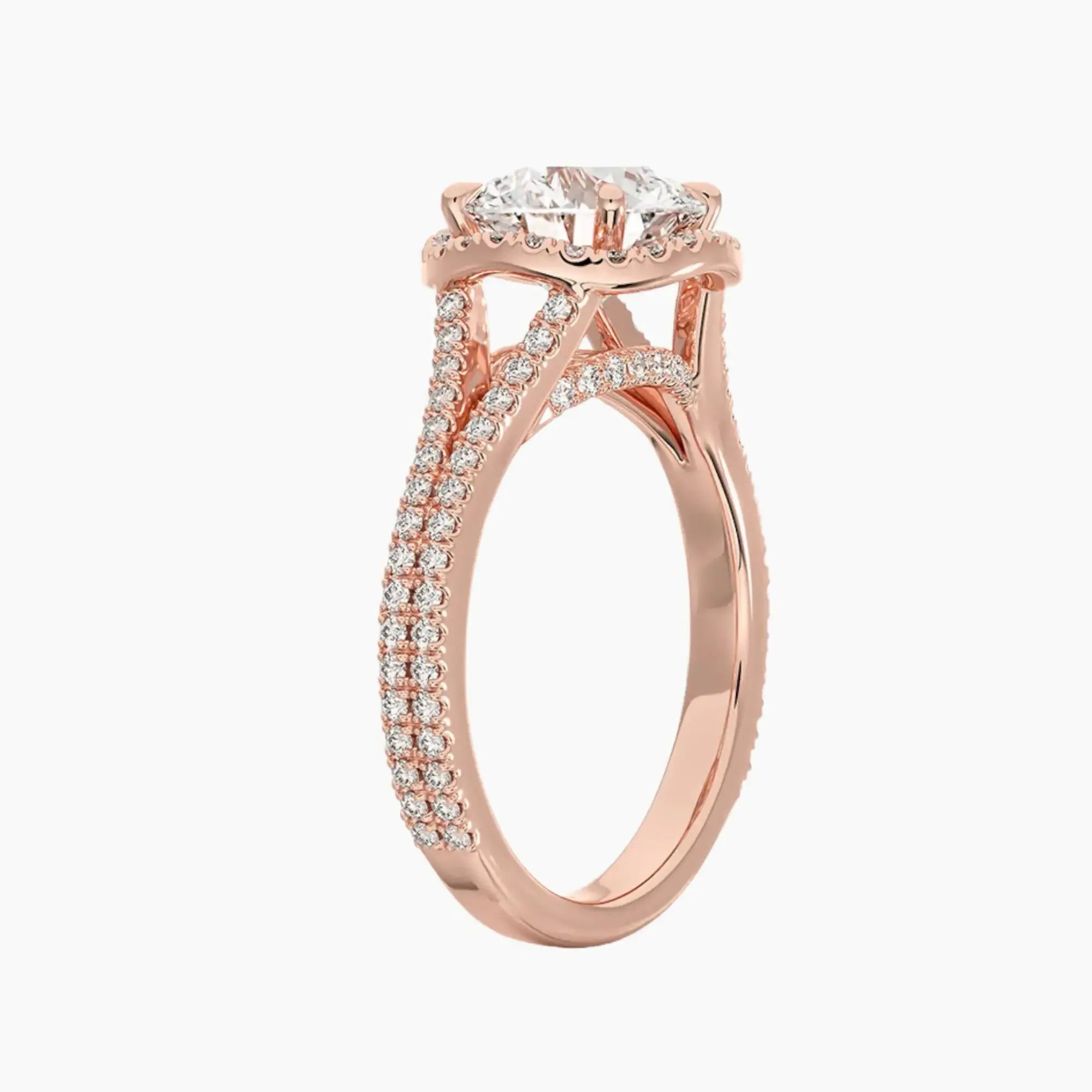 OBSER473 - Zephyrine Halo Round engagement ring setting view 5
