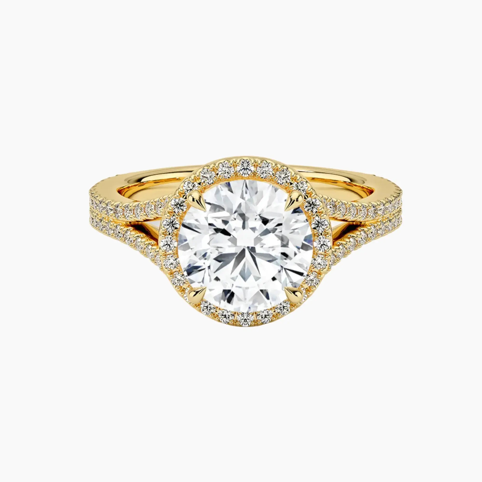 OBSER473 - Zephyrine Halo Round engagement ring setting view 7