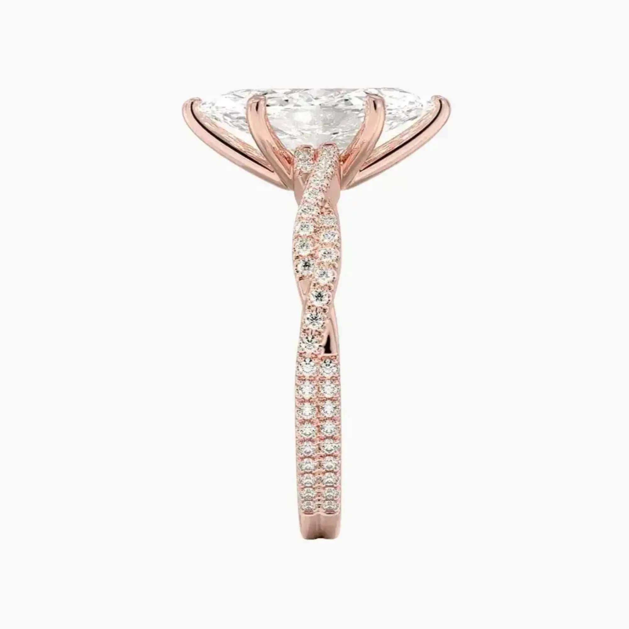 OBSER151 - Briar Solitaire Marquise engagement ring setting view 6