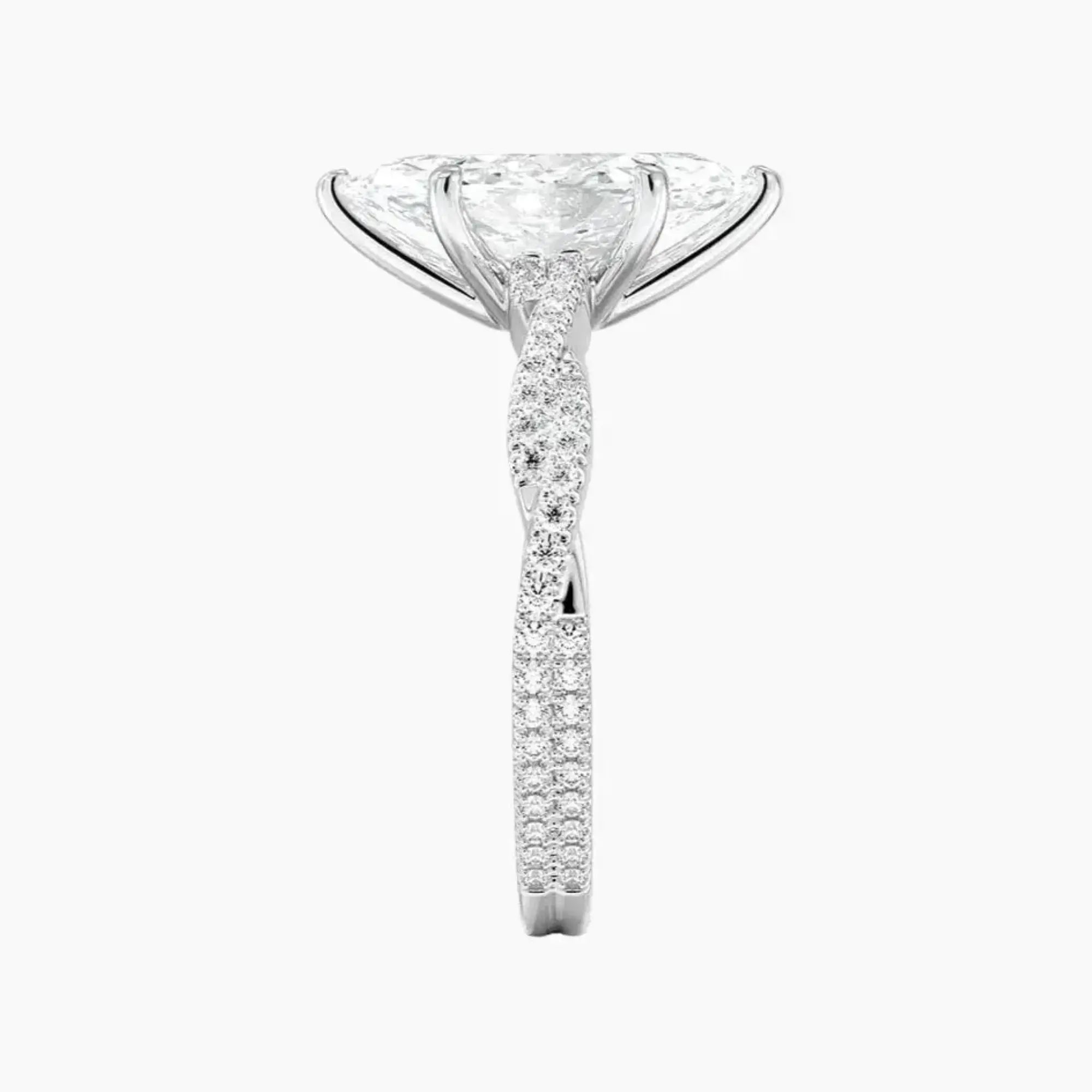 OBSER151 - Briar Solitaire Marquise engagement ring setting view 3