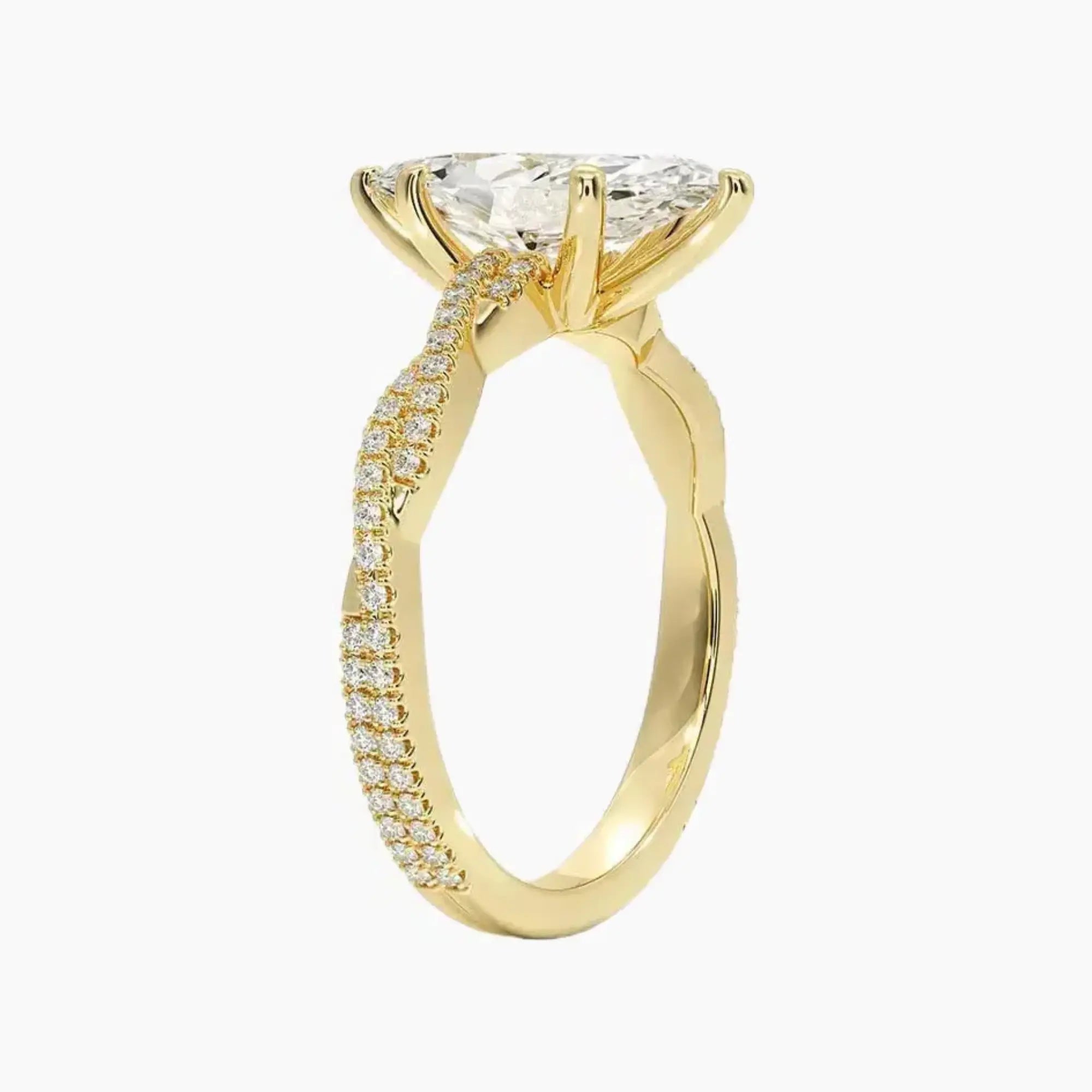 OBSER151 - Briar Solitaire Marquise engagement ring setting view 8