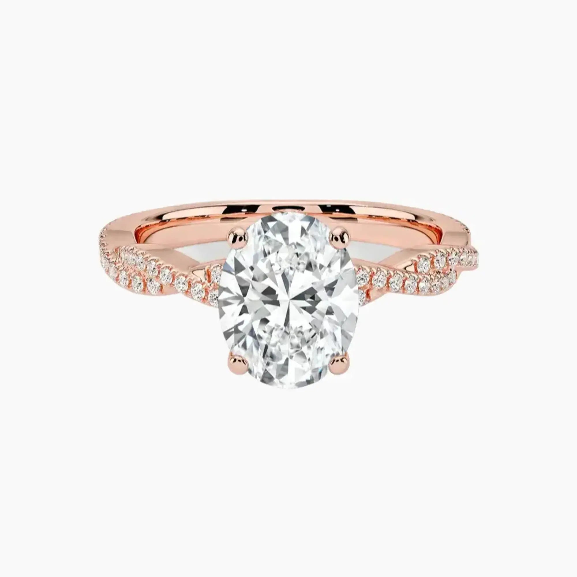 OBSER152 - Briar Solitaire Oval engagement ring setting view 4