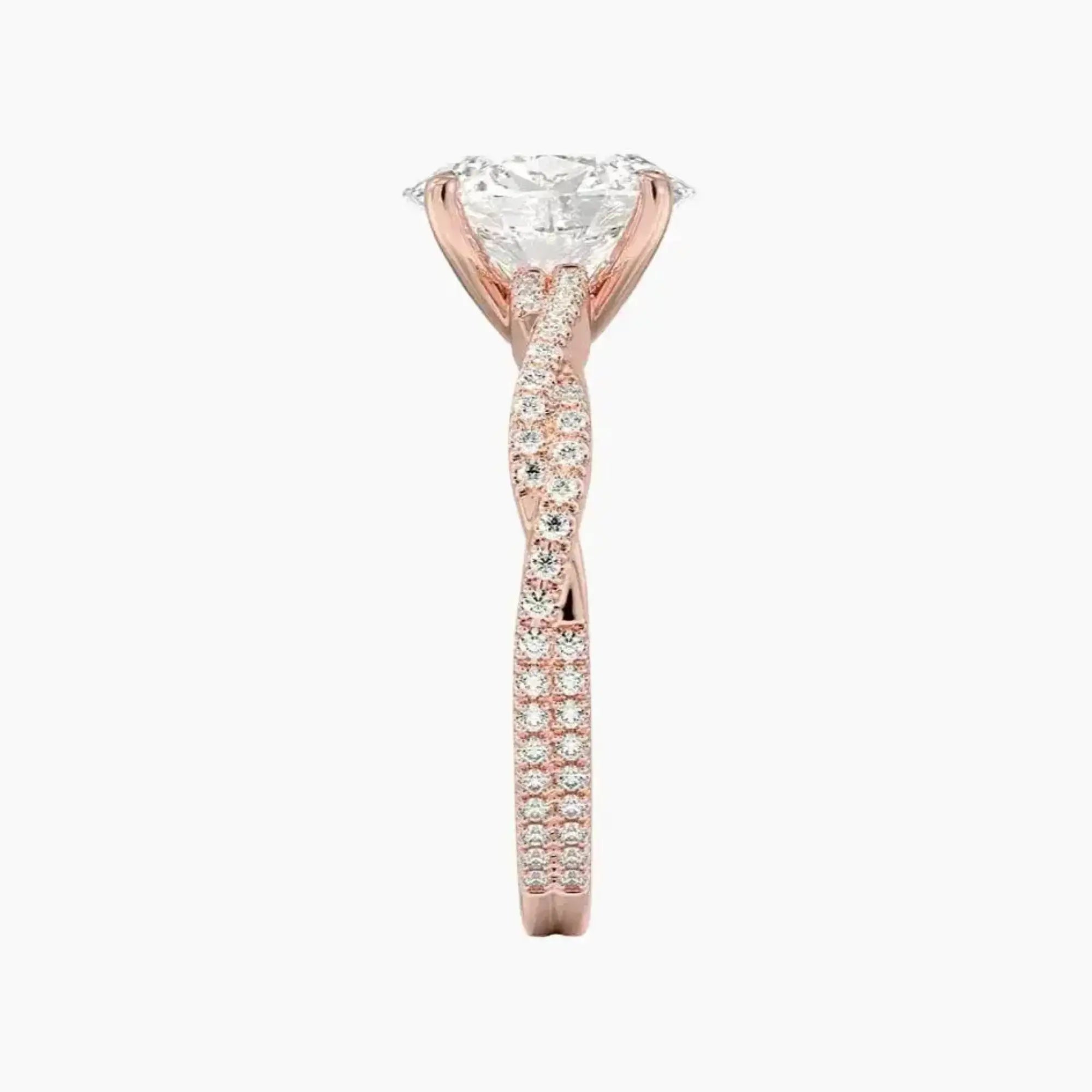 OBSER152 - Briar Solitaire Oval engagement ring setting view 6