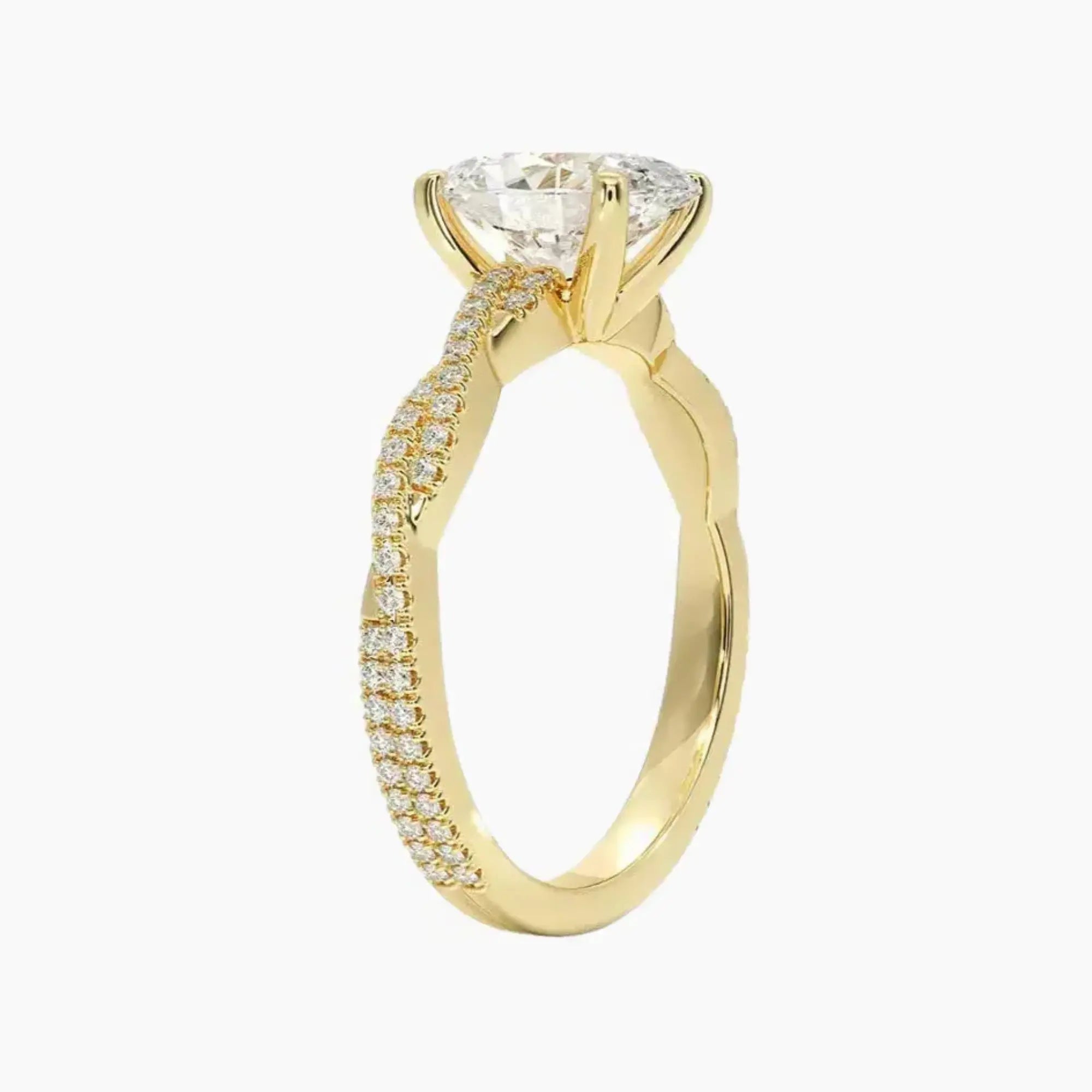 OBSER152 - Briar Solitaire Oval engagement ring setting view 8
