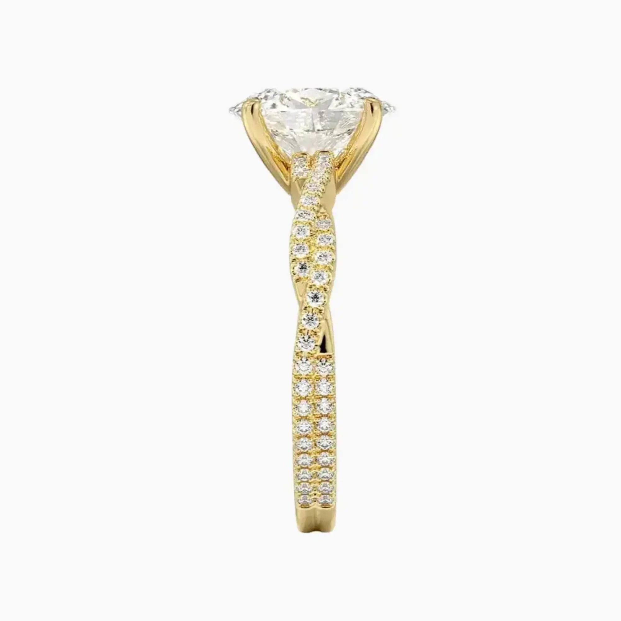 OBSER357 - Cassia Solitaire Oval engagement ring setting view 9