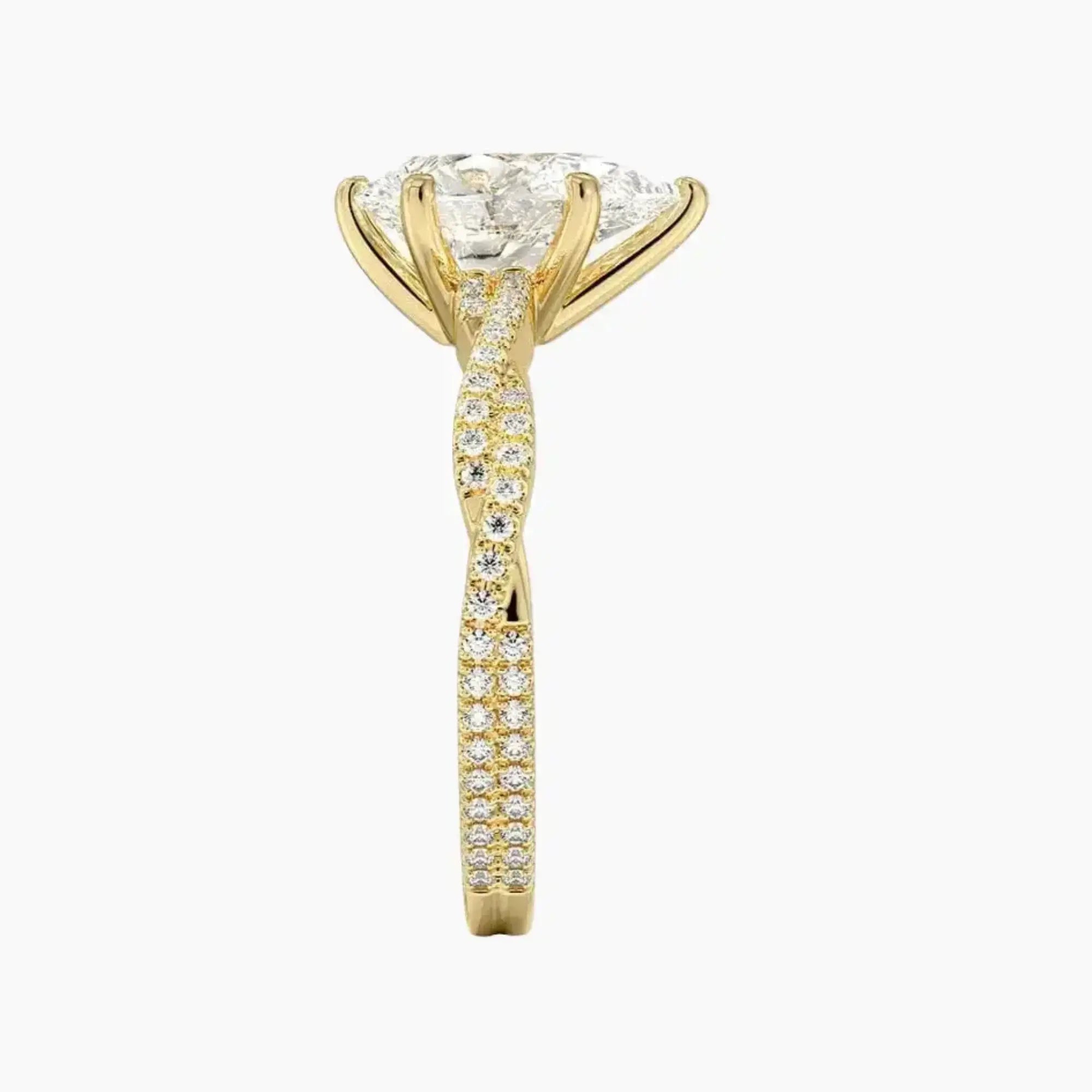 OBSER355 - Cassia Solitaire Pear engagement ring setting view 9
