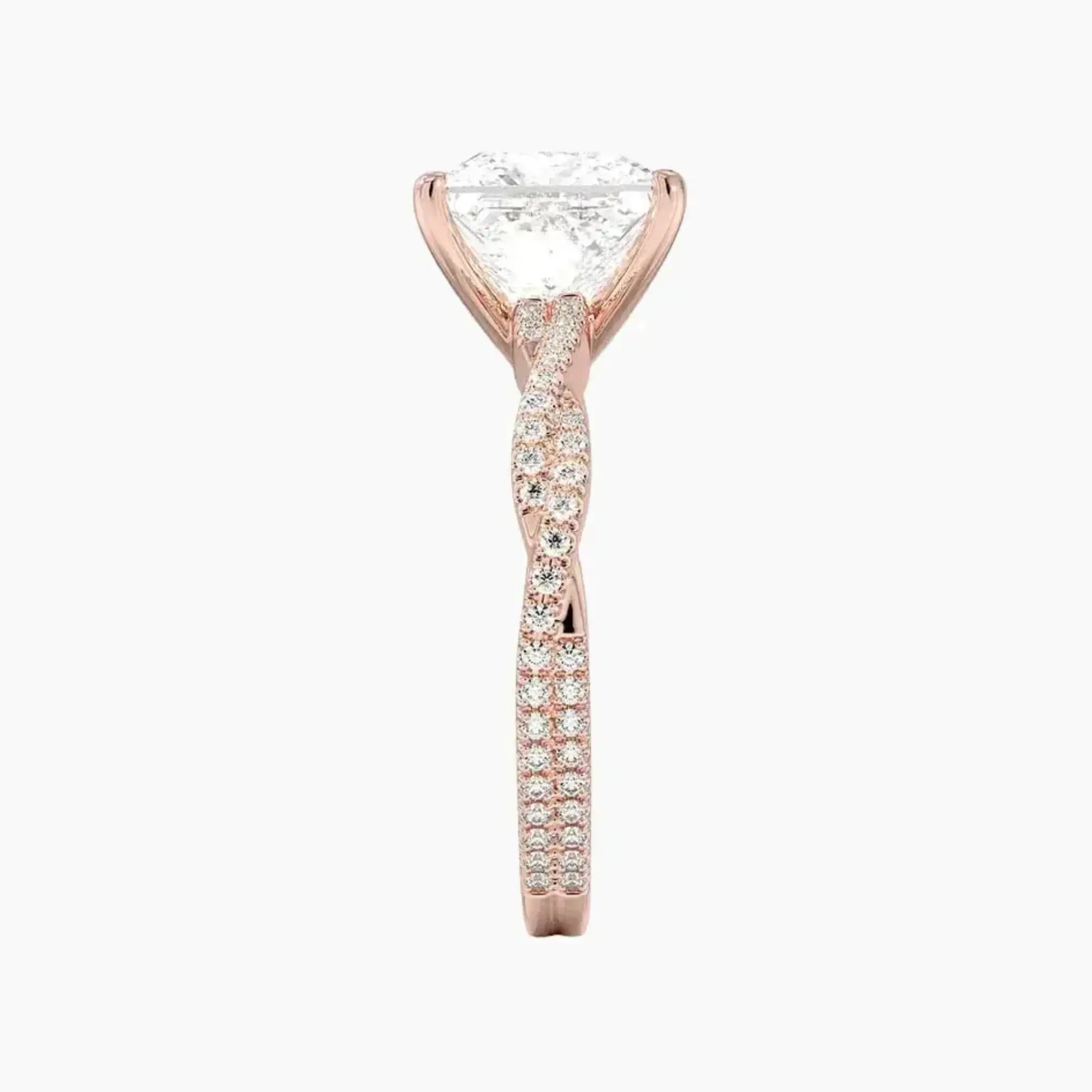 OBSER354 - Cassia Solitaire Princess engagement ring setting view 6