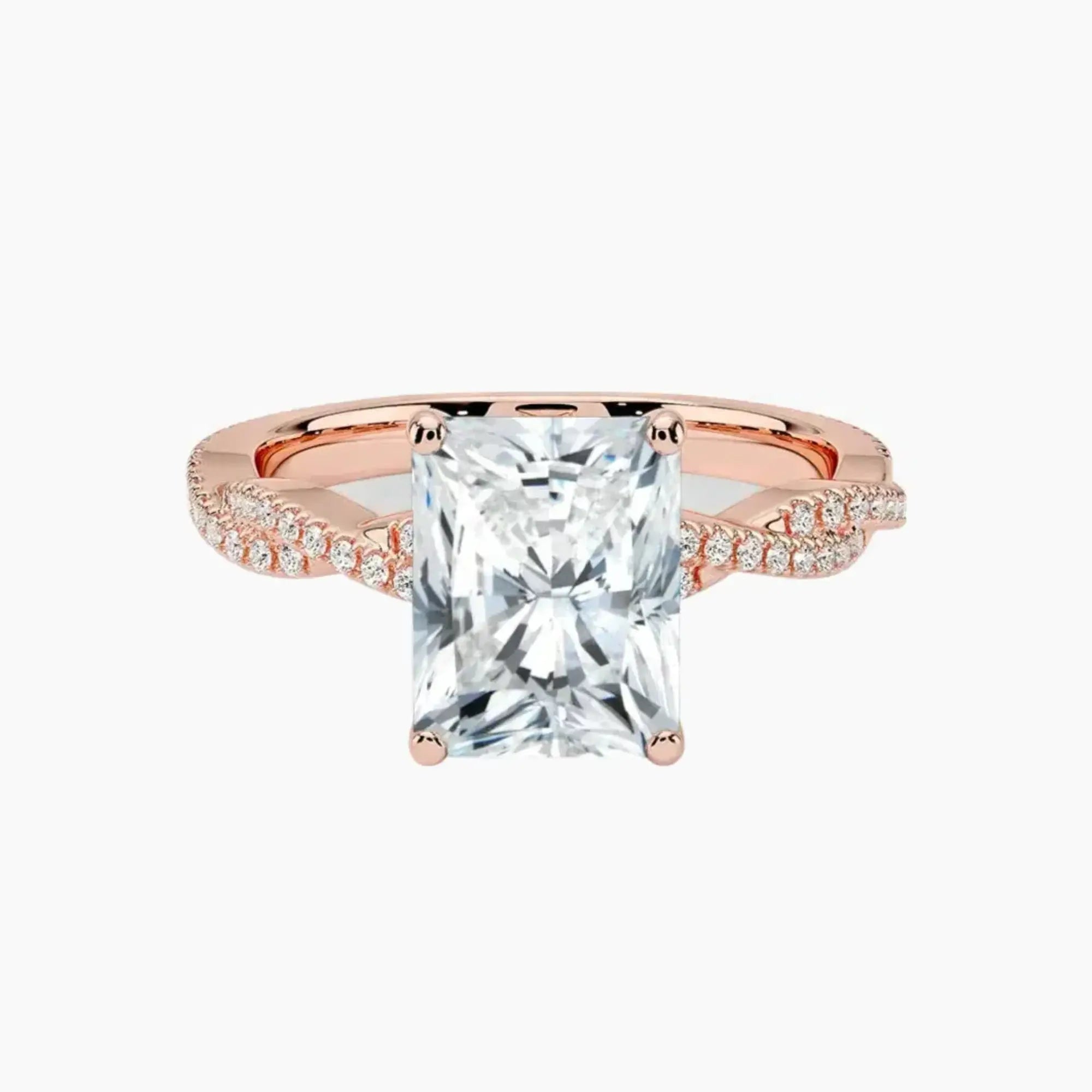 OBSER094 - Briar Solitaire Radiant engagement ring setting view 4