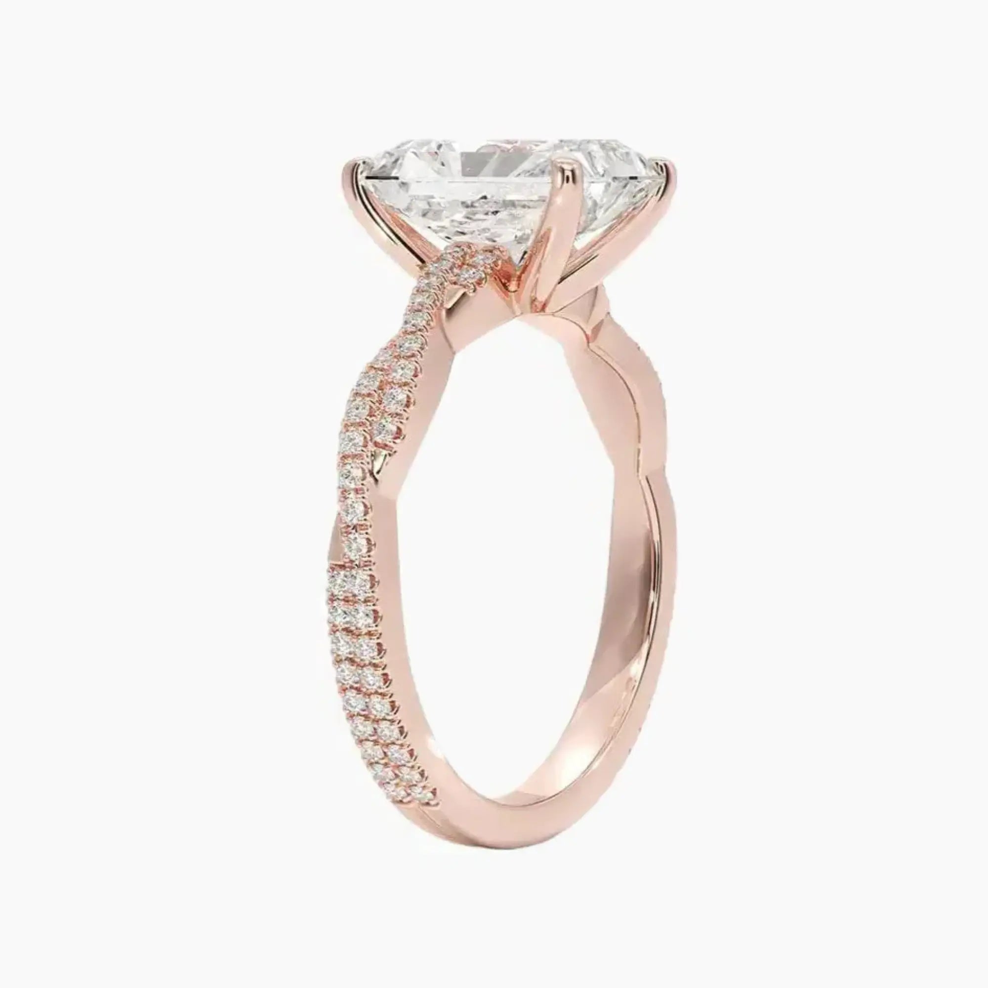 OBSER094 - Briar Solitaire Radiant engagement ring setting view 5