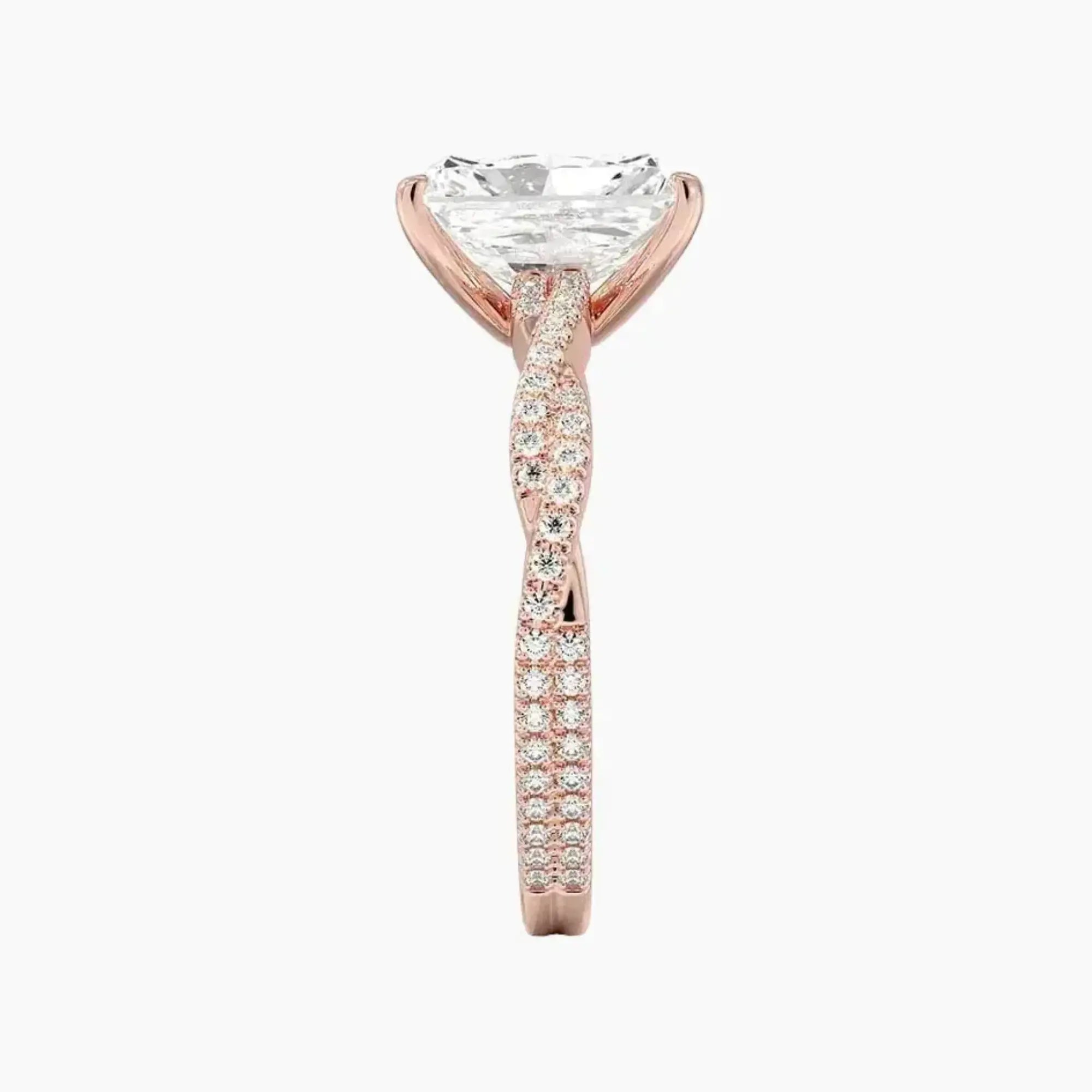 OBSER094 - Briar Solitaire Radiant engagement ring setting view 6