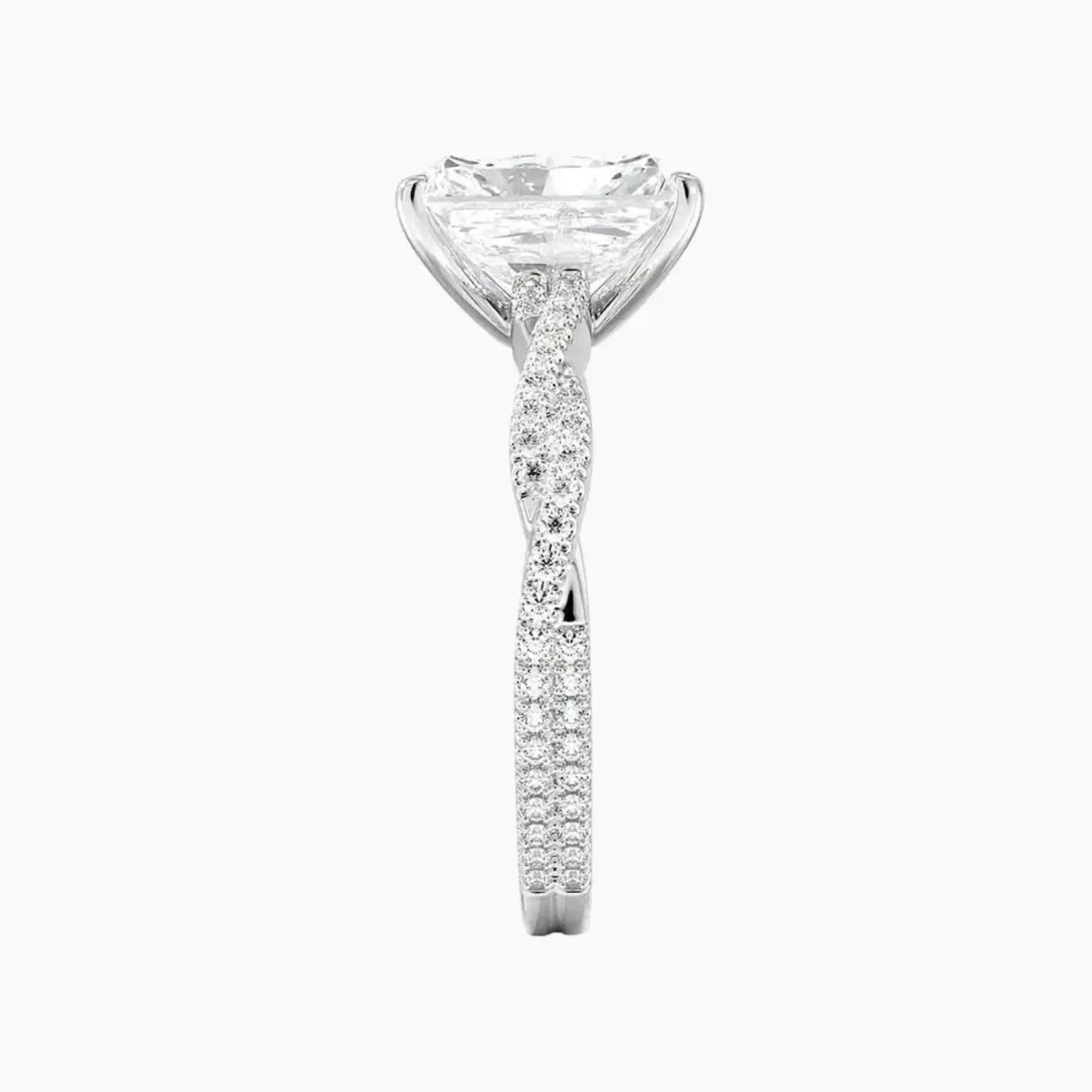 OBSER094 - Briar Solitaire Radiant engagement ring setting view 3