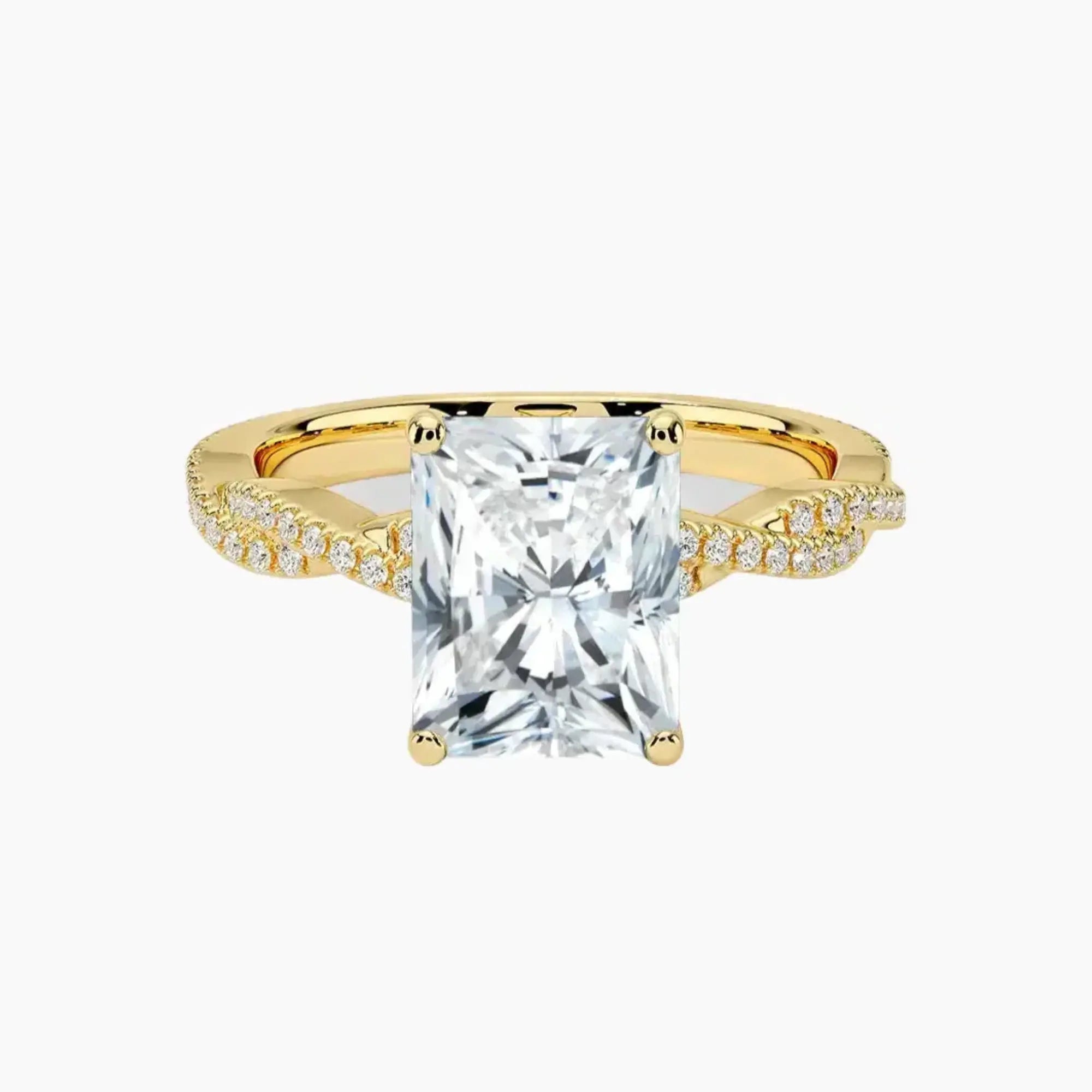 OBSER094 - Briar Solitaire Radiant engagement ring setting view 7