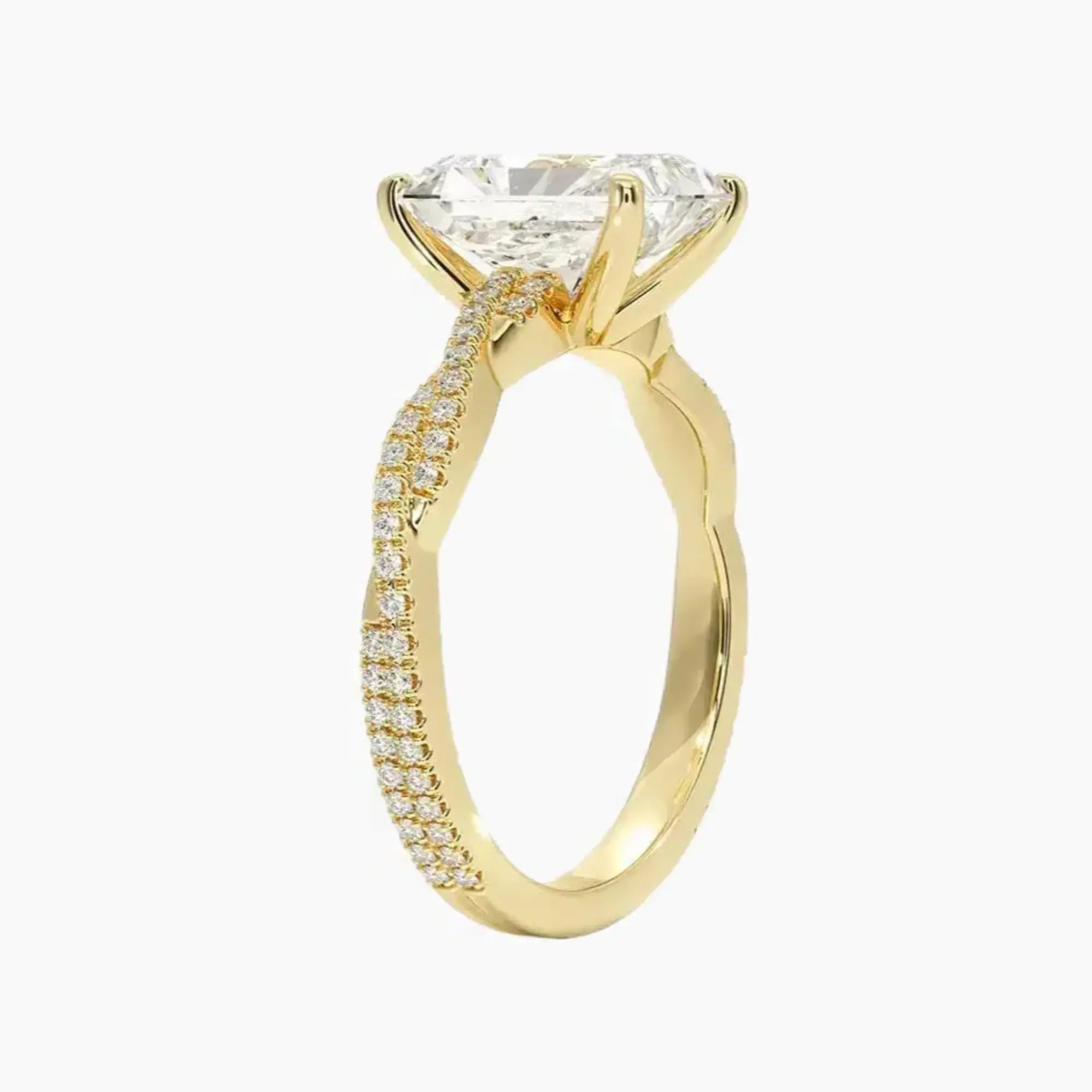 OBSER094 - Briar Solitaire Radiant engagement ring setting view 8