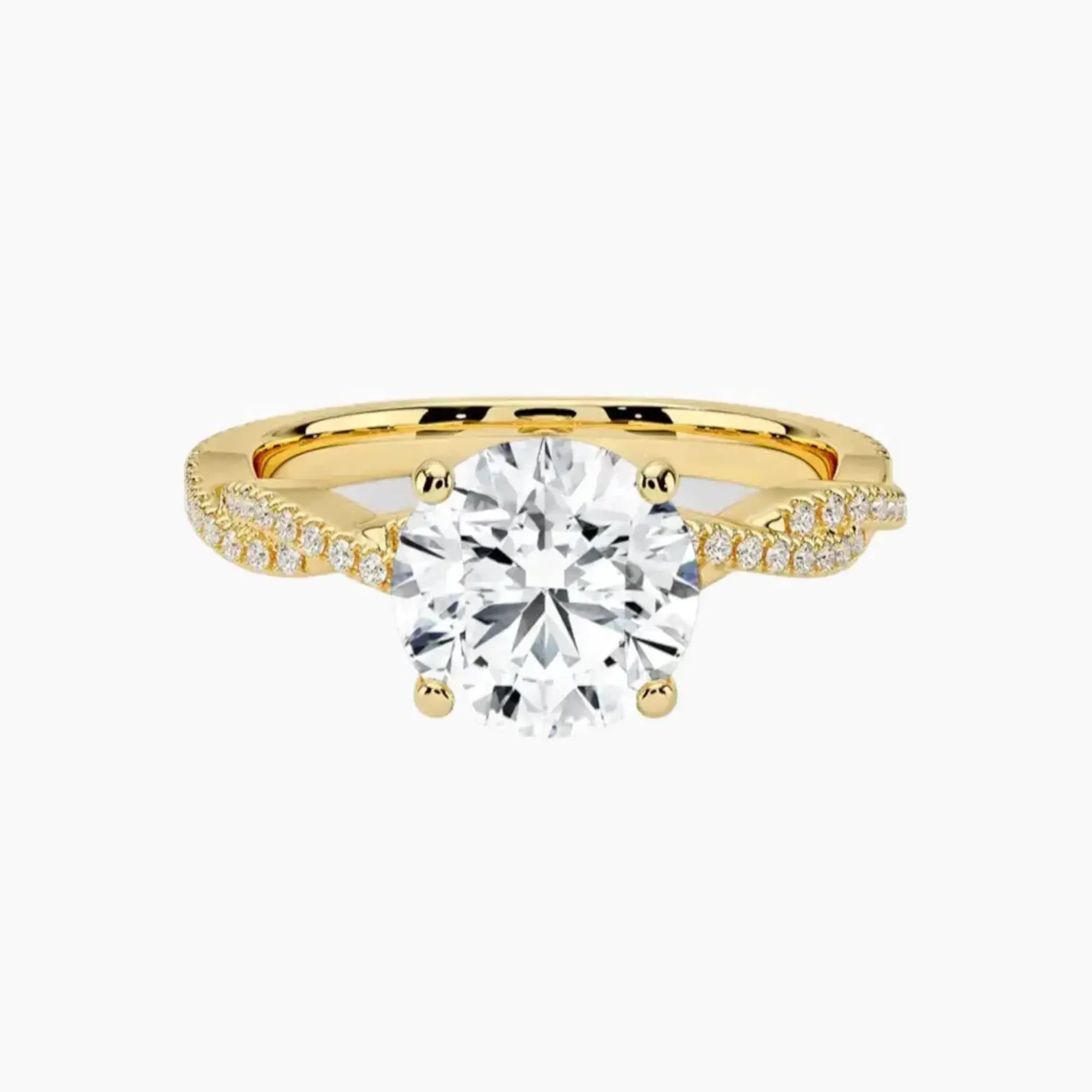 OBSER358 - Cassia Solitaire Round engagement ring setting view 7