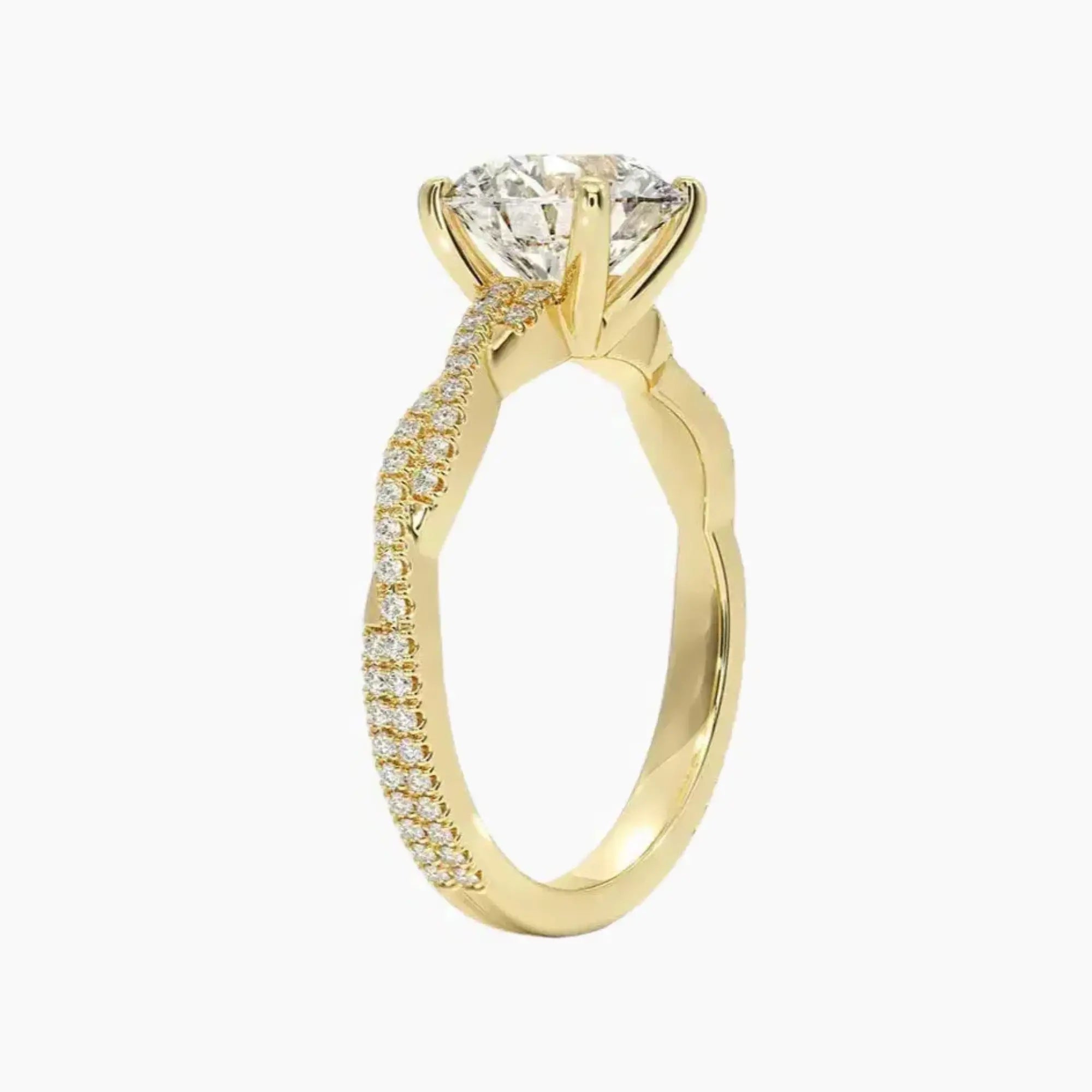 OBSER364 - Briar Solitaire Round engagement ring setting view 8