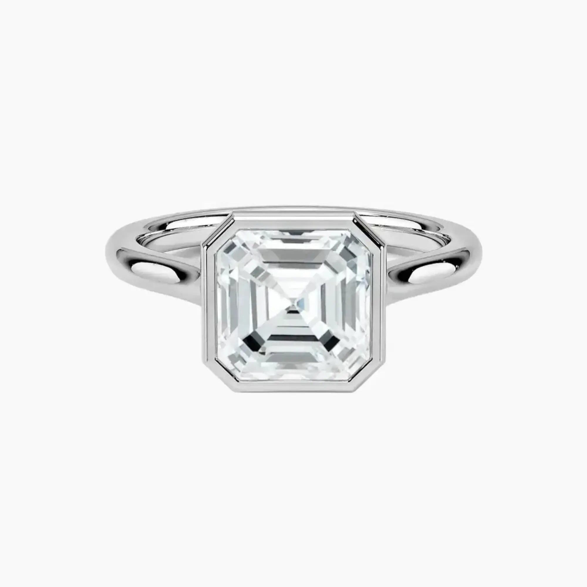OBSER369 - Jovienne Solitaire Asscher engagement ring setting view 1
