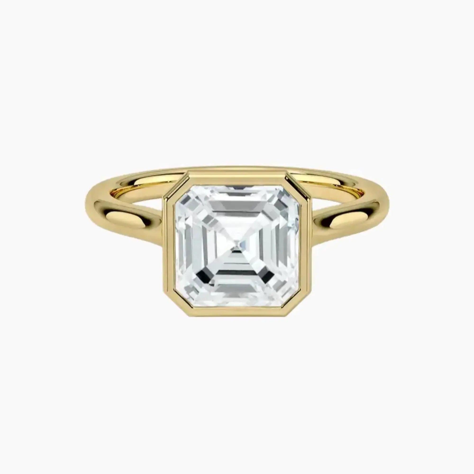 OBSER369 - Jovienne Solitaire Asscher engagement ring setting view 7