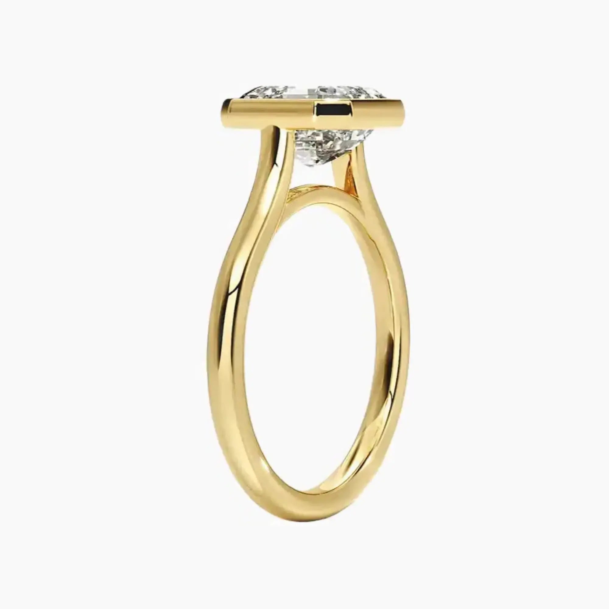 OBSER369 - Jovienne Solitaire Asscher engagement ring setting view 8
