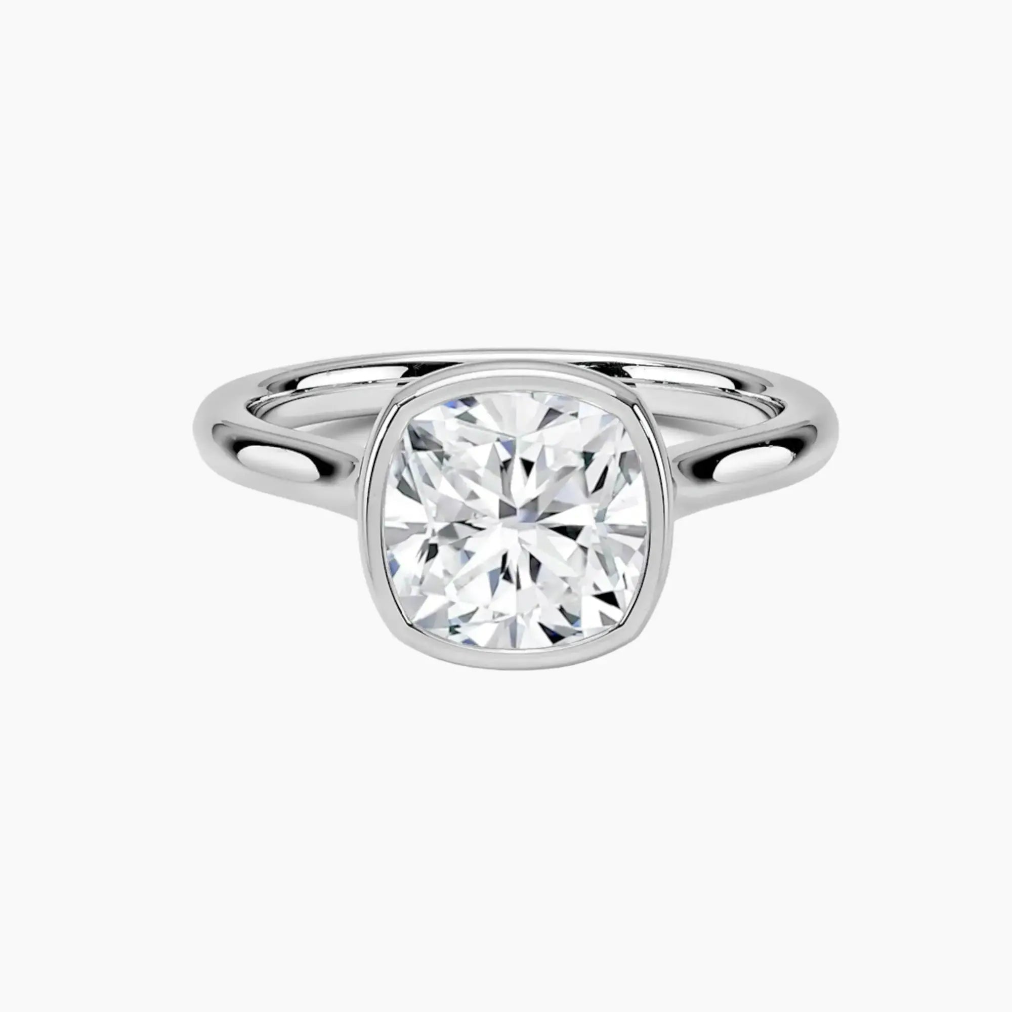 OBSER372 - Jovienne Solitaire Cushion engagement ring setting view 1