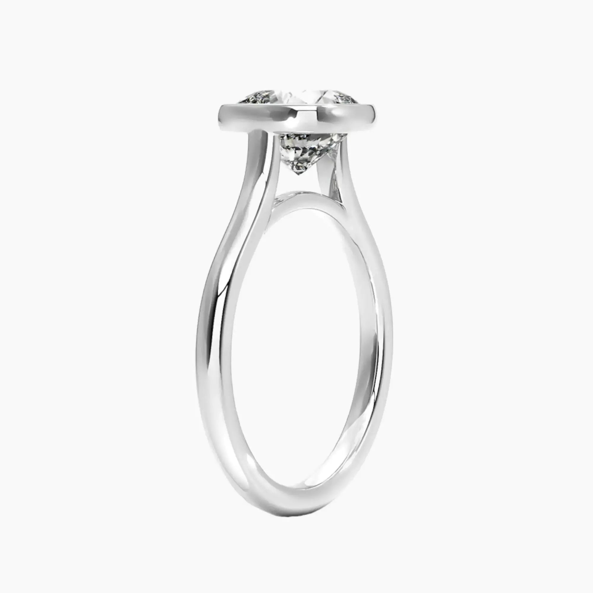 OBSER372 - Jovienne Solitaire Cushion engagement ring setting view 2