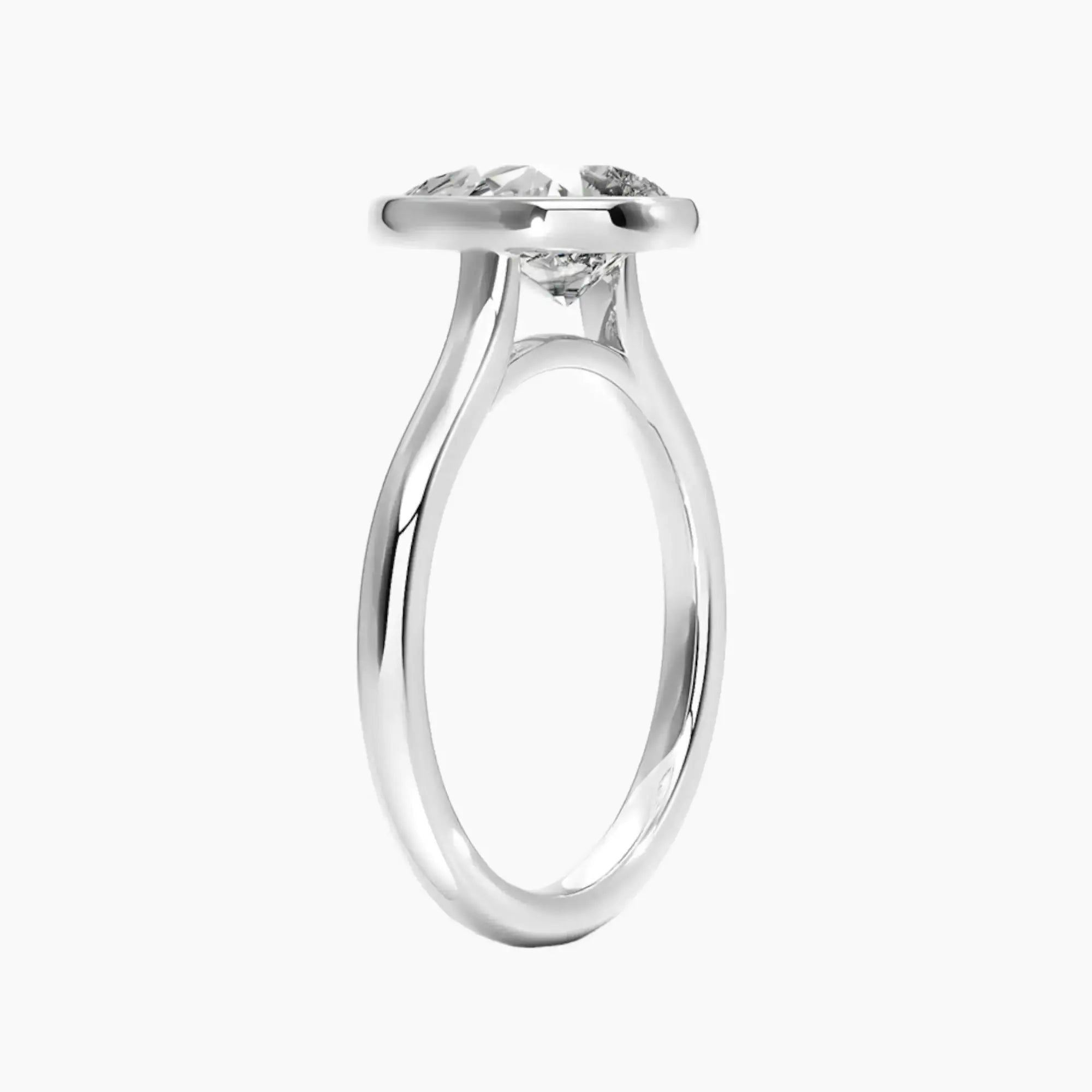 OBSER371 - Jovienne Solitaire Pear engagement ring setting view 2