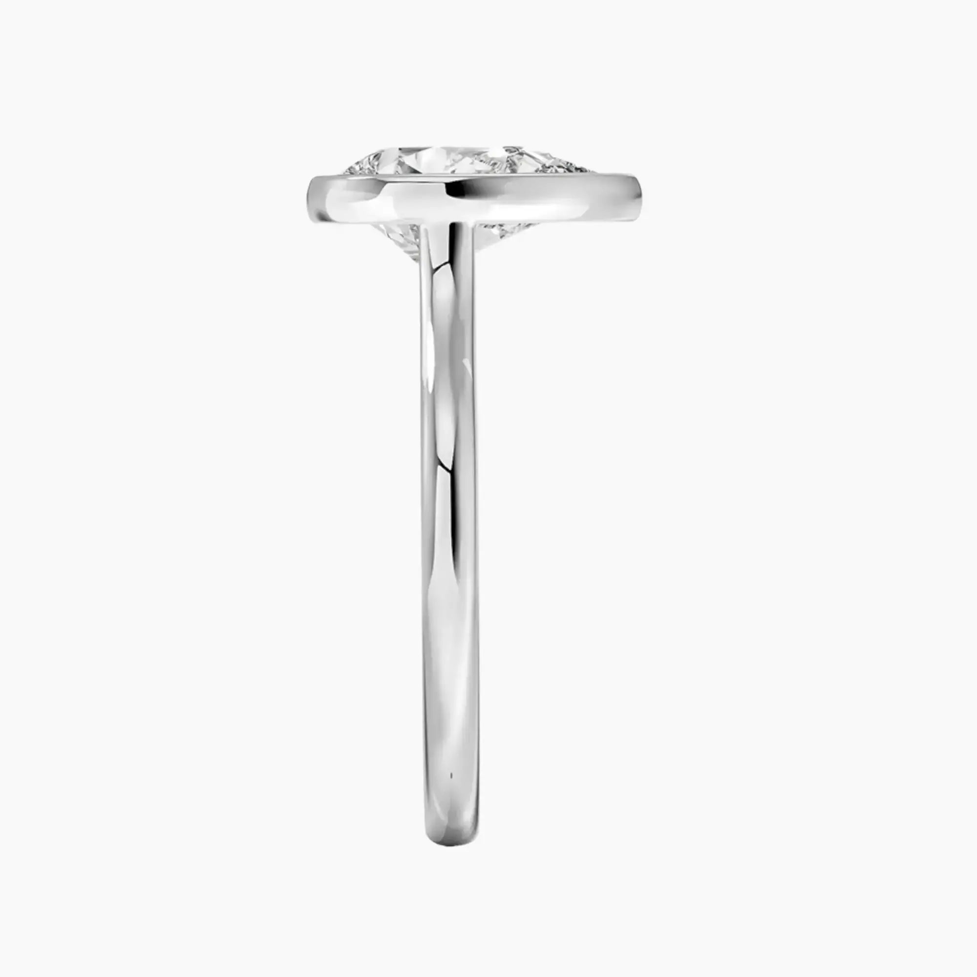 OBSER371 - Jovienne Solitaire Pear engagement ring setting view 3