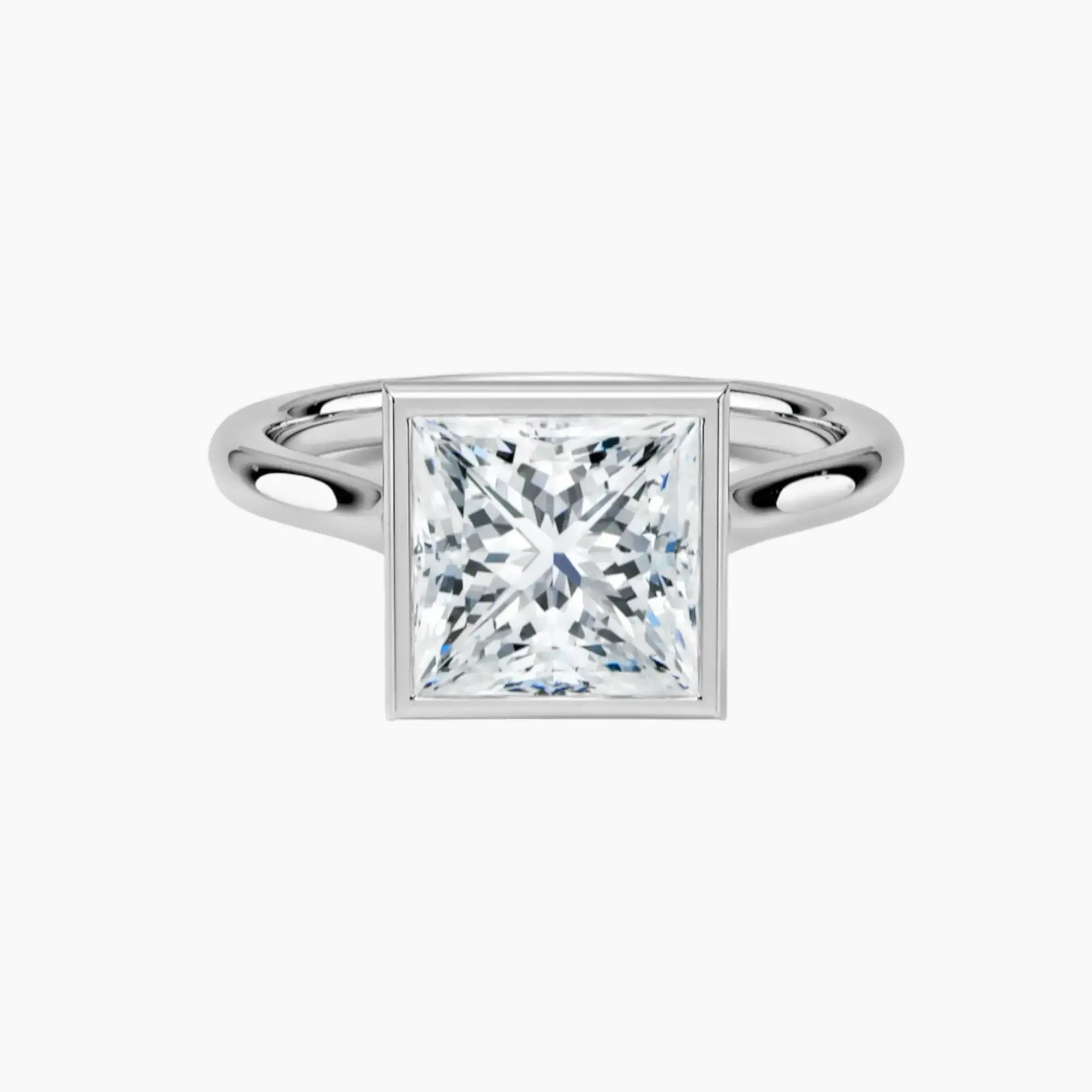 OBSER370 - Jovienne Solitaire Princess engagement ring setting view 1