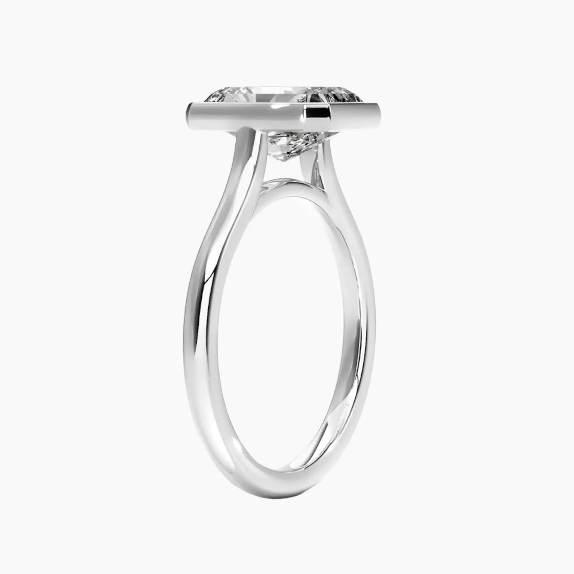 OBSER368 - Jovienne Solitaire Radiant engagement ring setting view 2