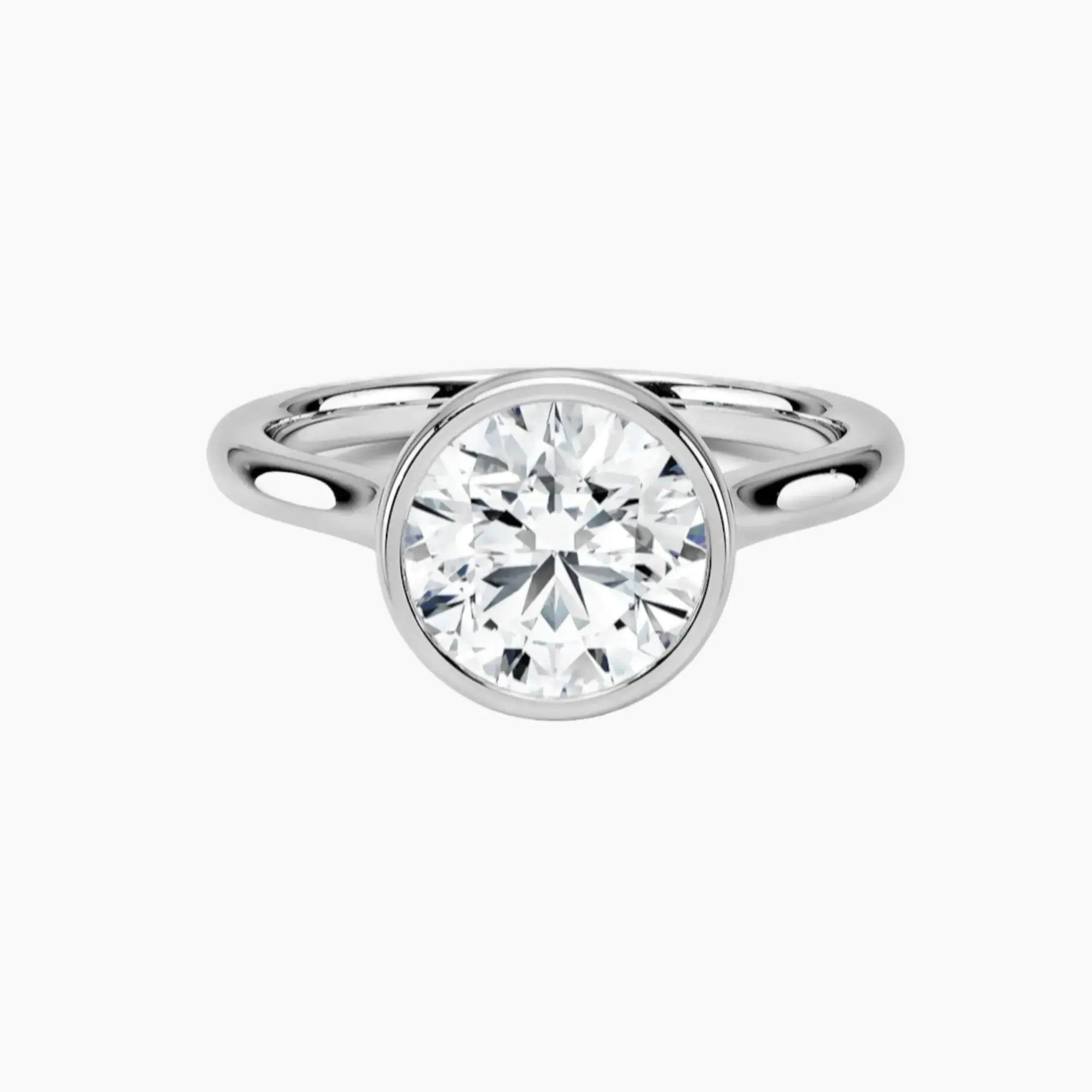OBSER373 - Jovienne Solitaire Round engagement ring setting view 1