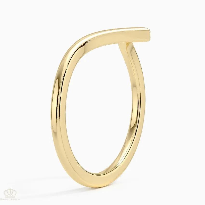Nouveau Wedding Band Ring - LR52 Camélia™