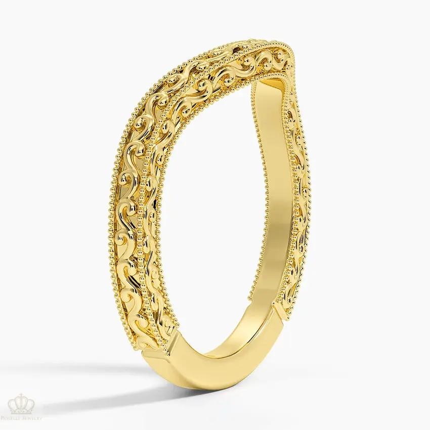 Hudson Contour Wedding Band Ring - LR50 Camélia™