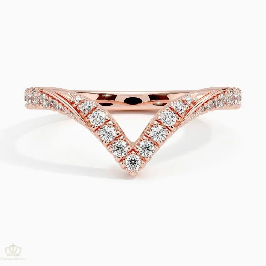 Elongated Chiara Wedding Band Ring - LR100 Camélia™