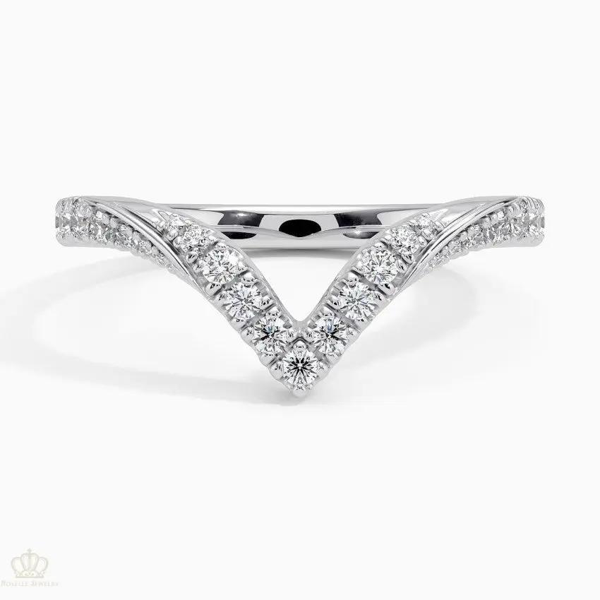 Elongated Chiara Wedding Band Ring - LR100 Camélia™