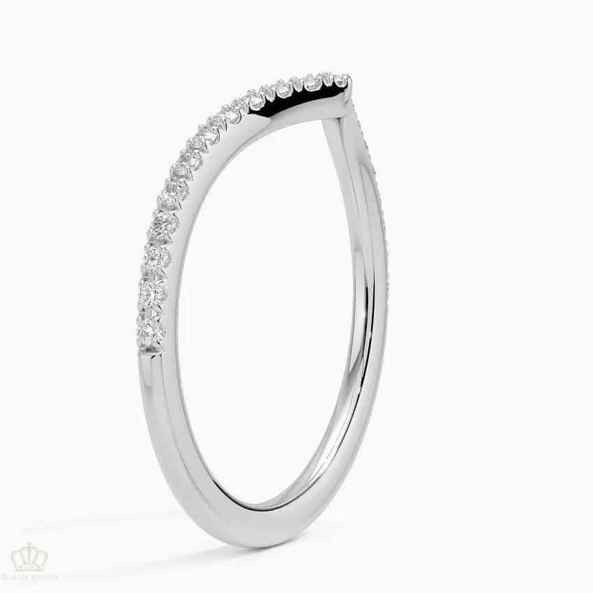 Flair Diamond Ring 0.17ctw Wedding Band Ring - LR40 Camélia™
